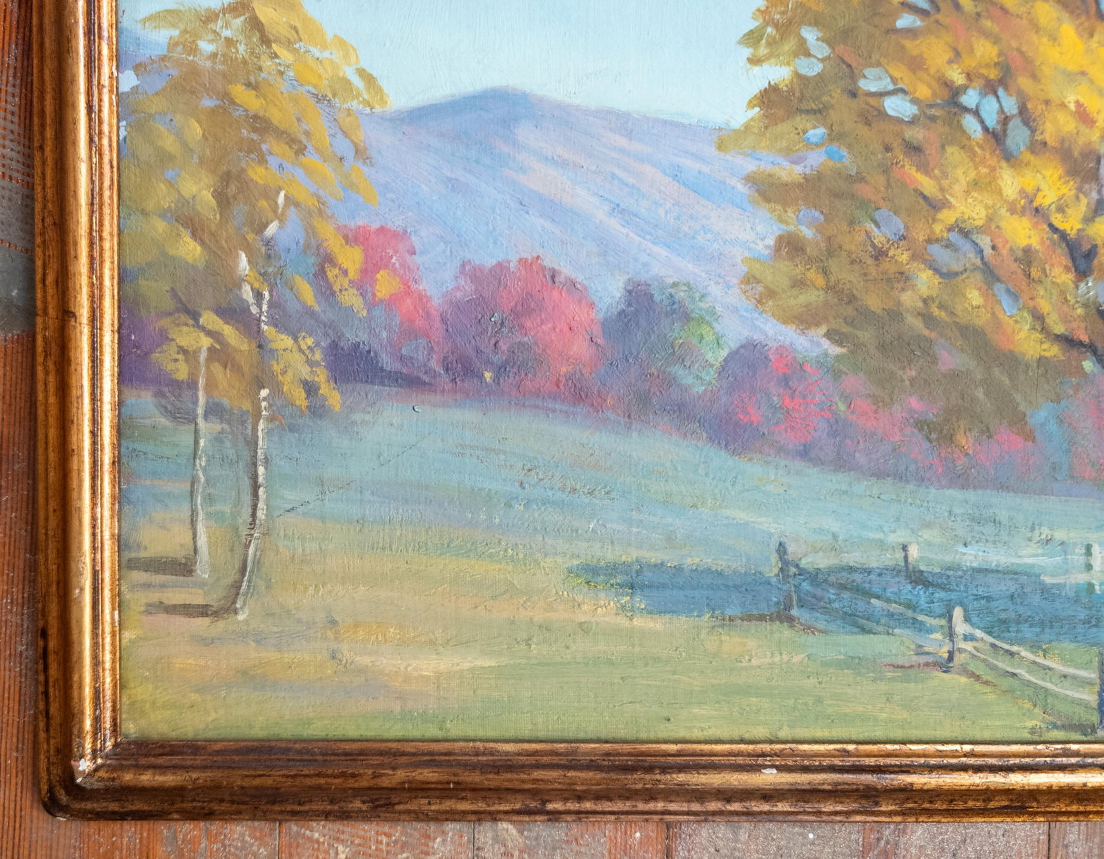 Early 20th Century American Impressionist Vibrant Pastel Colored Landscape Painting - 6