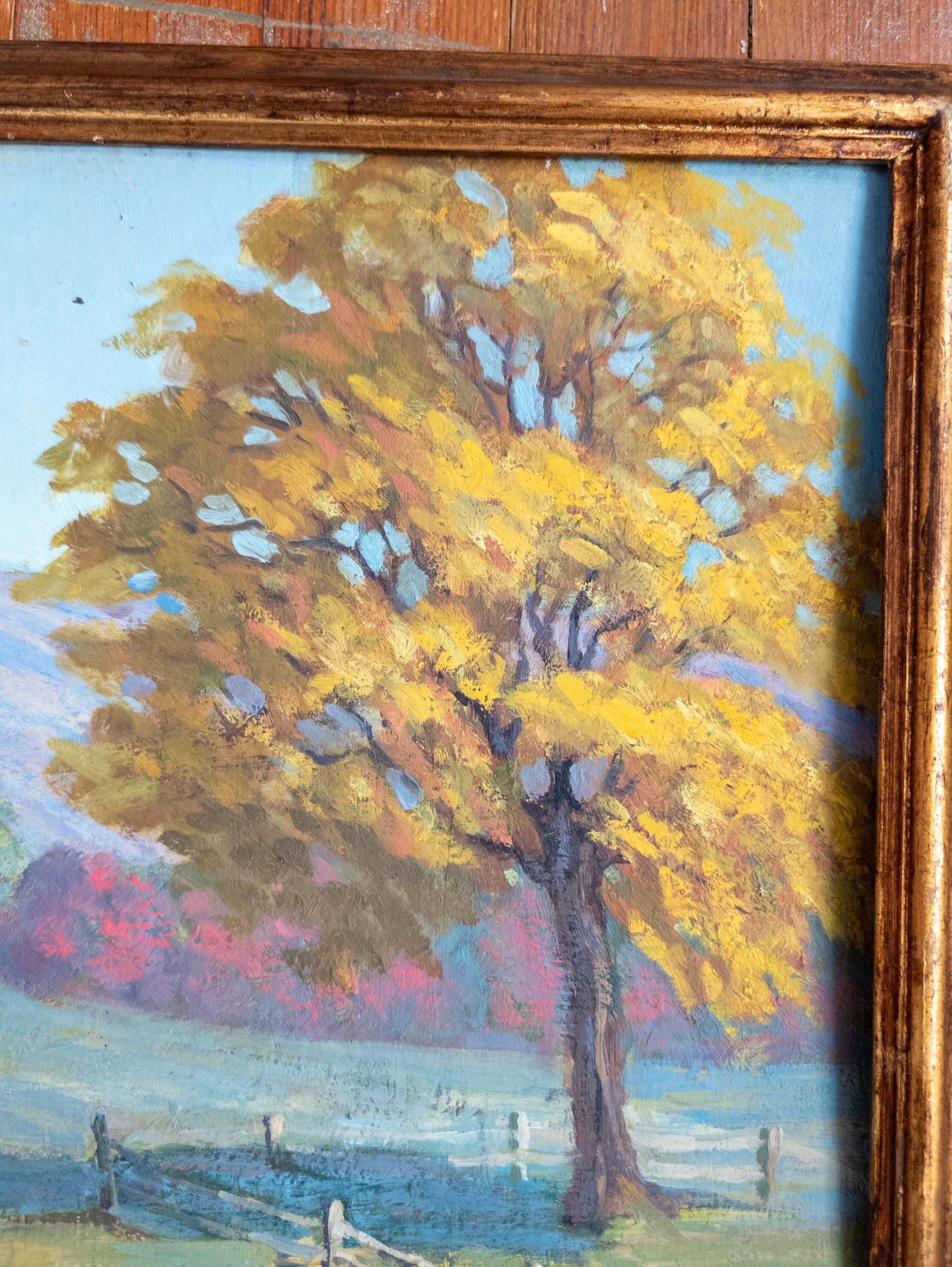 Early 20th Century American Impressionist Vibrant Pastel Colored Landscape Painting - 7