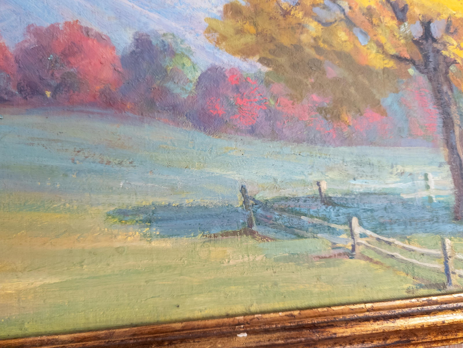 Early 20th Century American Impressionist Vibrant Pastel Colored Landscape Painting - 8