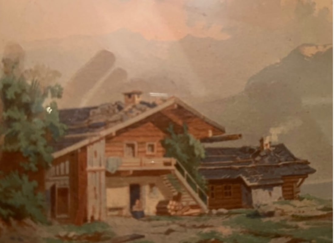 19th C Watercolor Landscape - 3