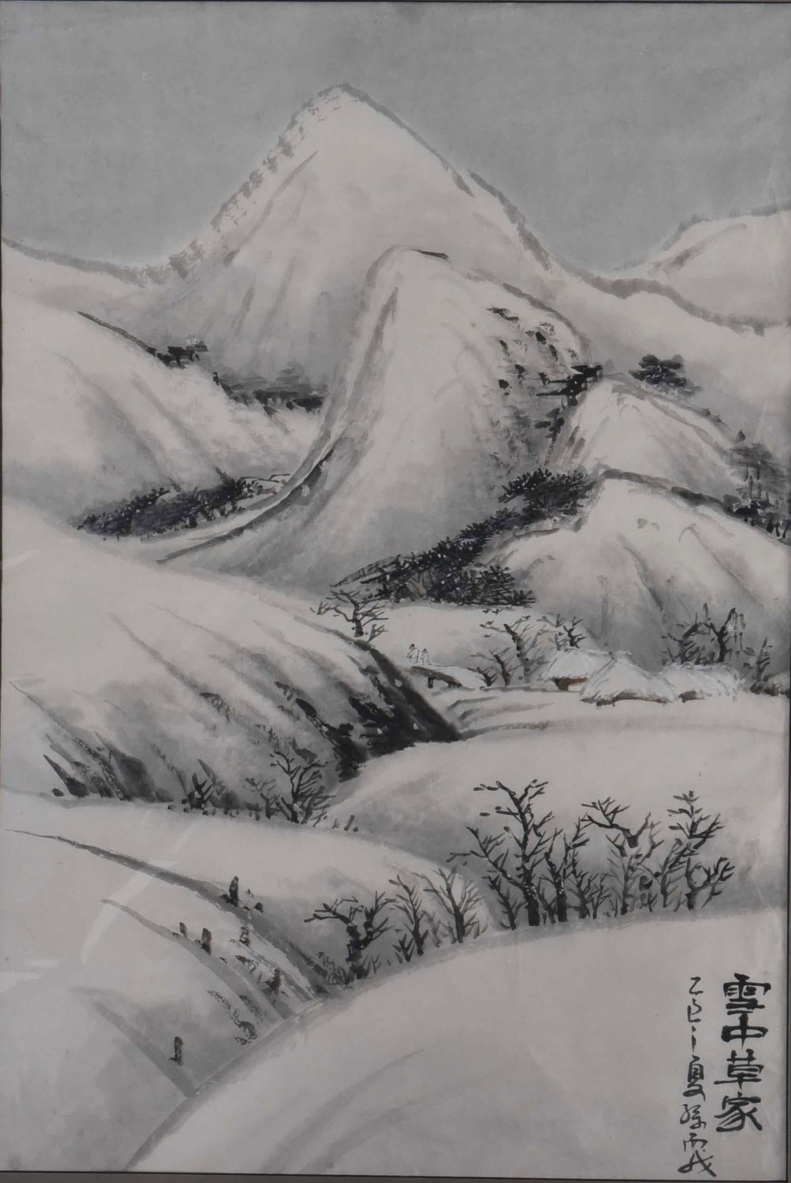 1990s Winter Silence: Thatch-Roofed Cottages in the Snow - 2