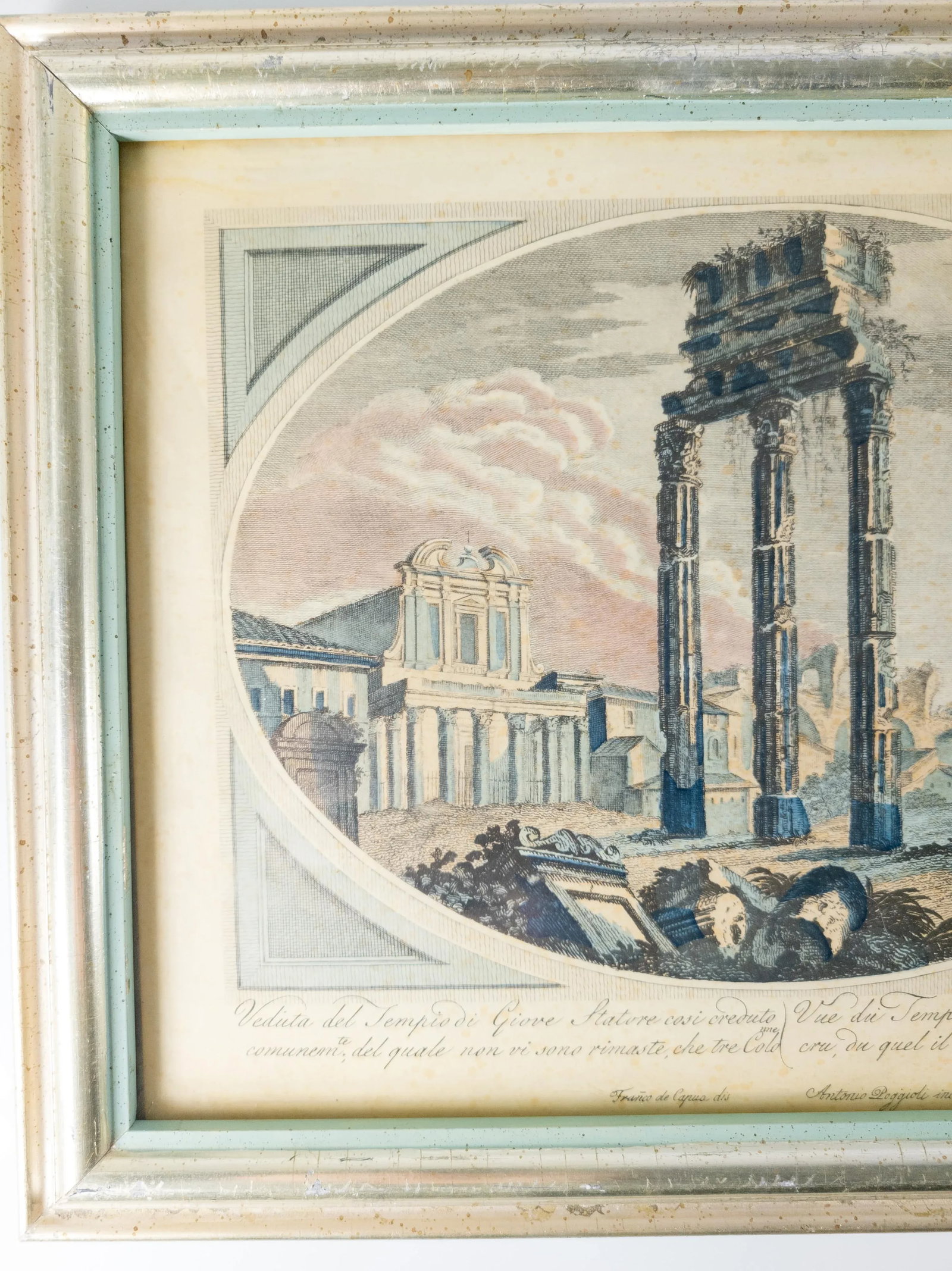 Pair of Framed Borghese House Color Lithograph Prints - 3