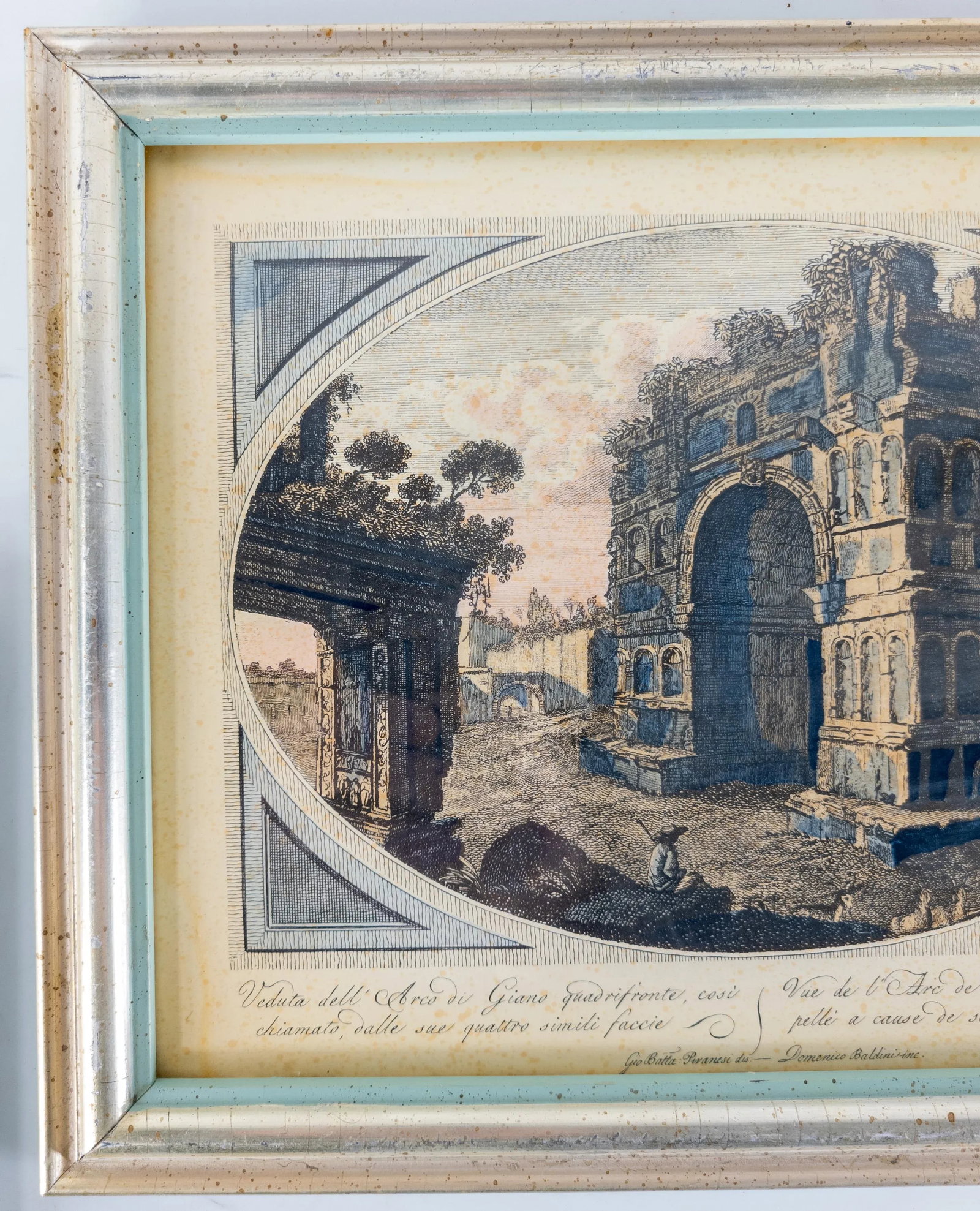 Pair of Framed Borghese House Color Lithograph Prints - 6