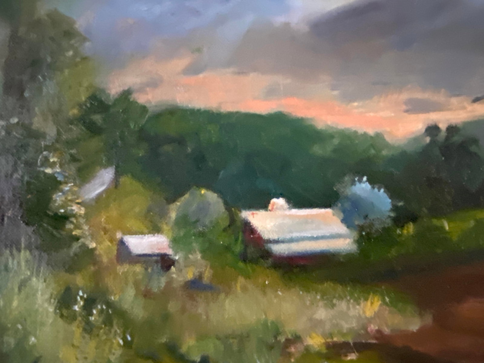 Plein Air Oil Painting of Missouri Farm by Marina Movshina - 2