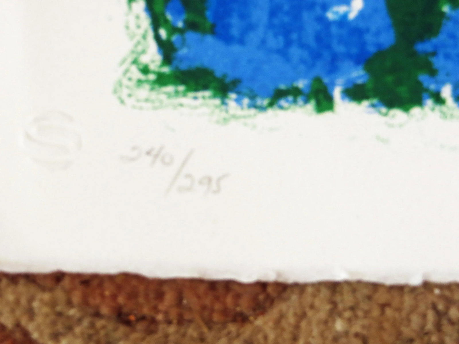 Circa 1980 "Moon Mist" Abstract Lithograph by Ronald Julius Christensen - 3