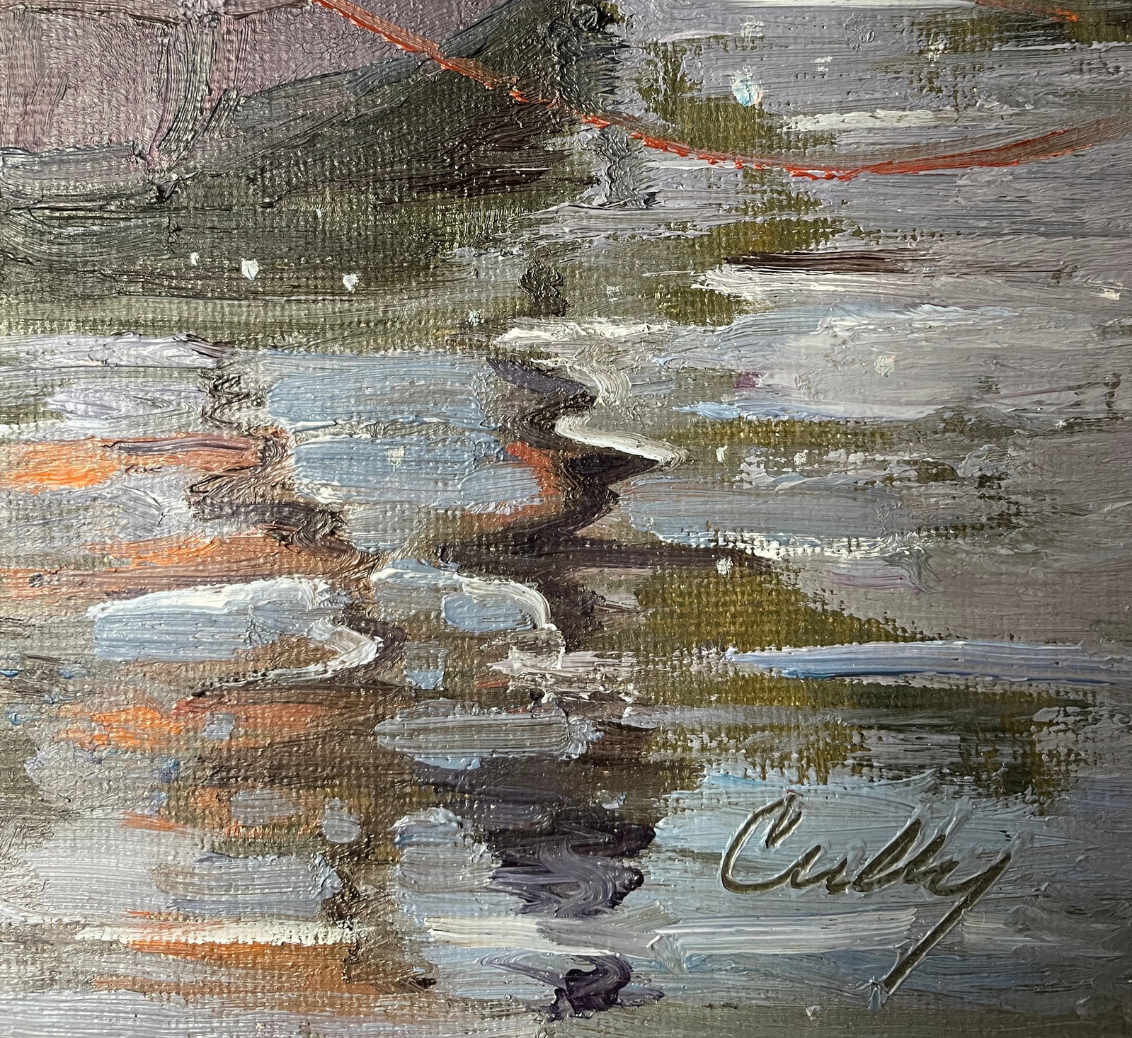 Contemporary Harbor Sailboat Painting - 2