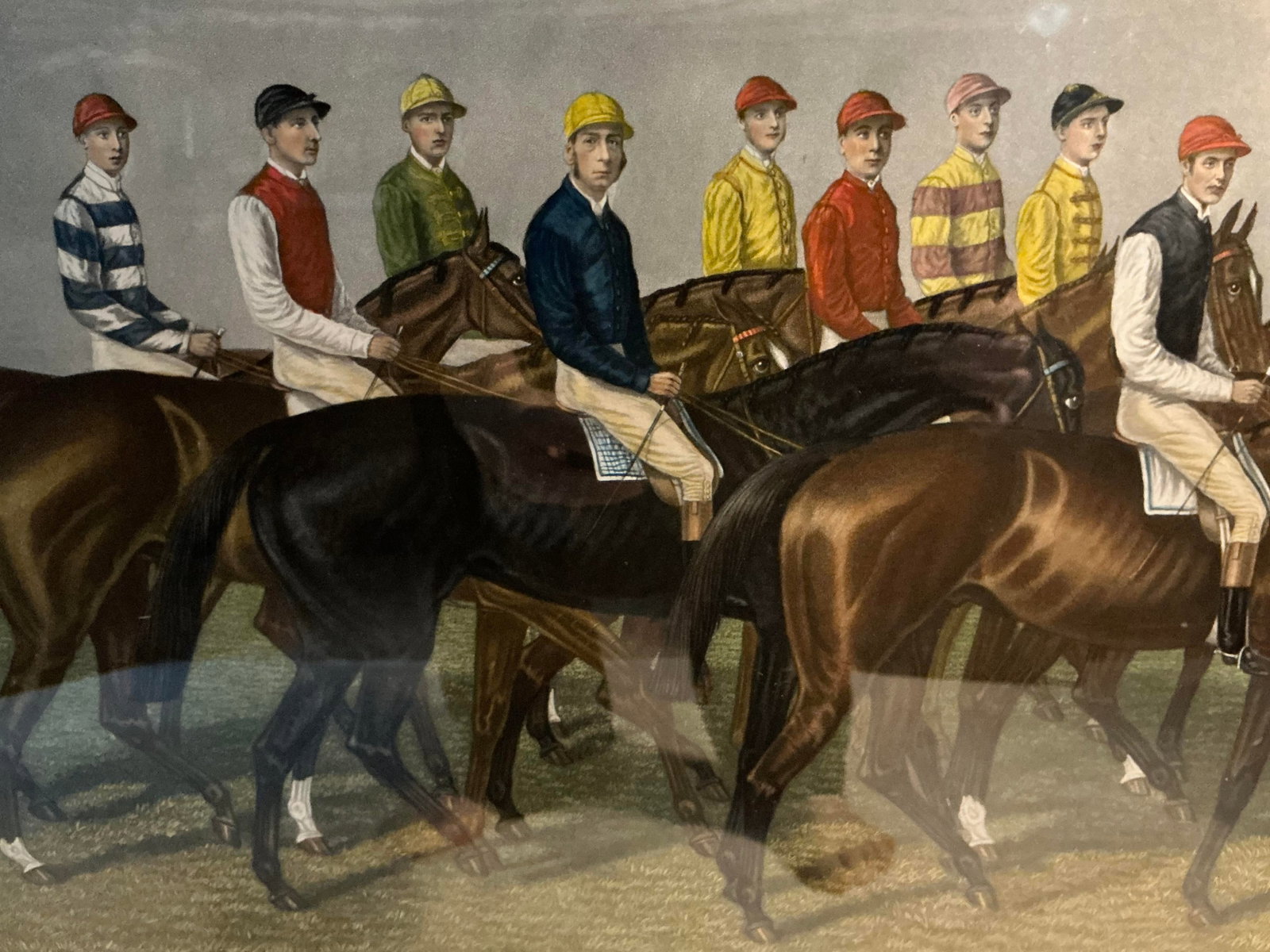 1950s Our Leading Jockeys of the Day Lithograph - 2