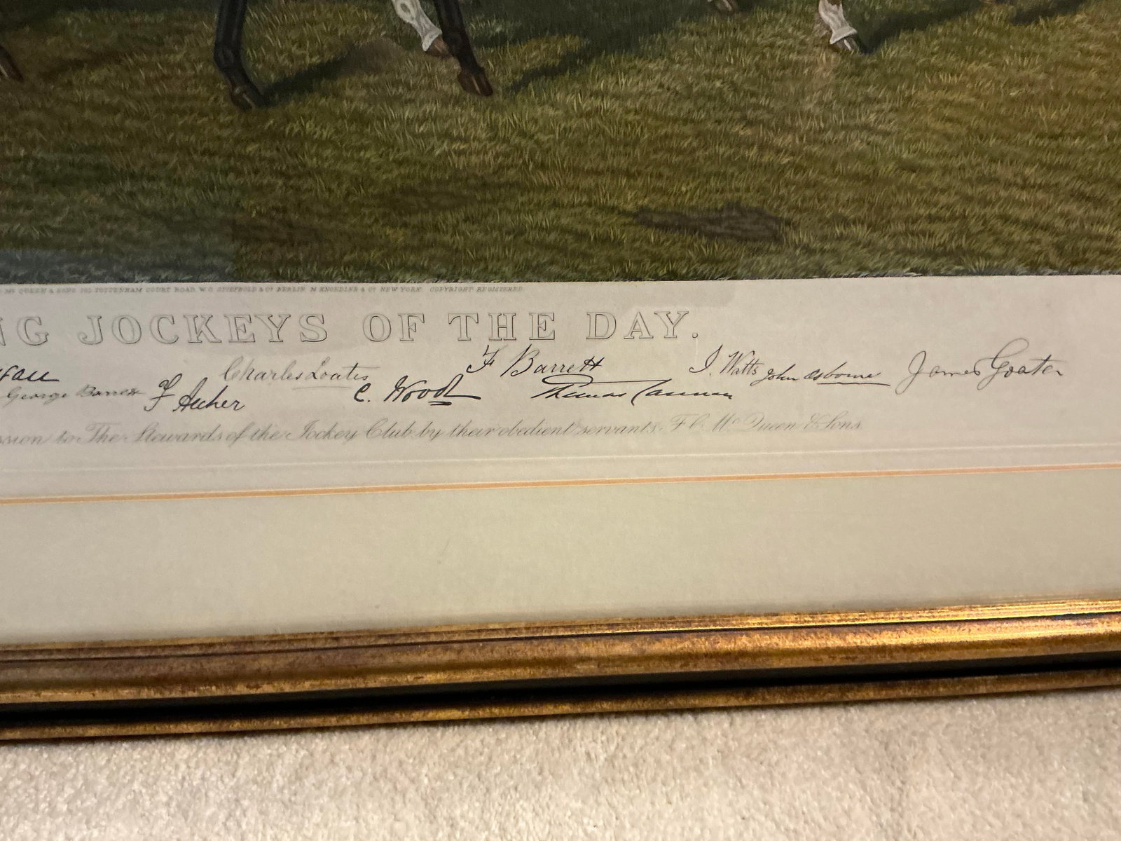 1950s Our Leading Jockeys of the Day Lithograph - 5