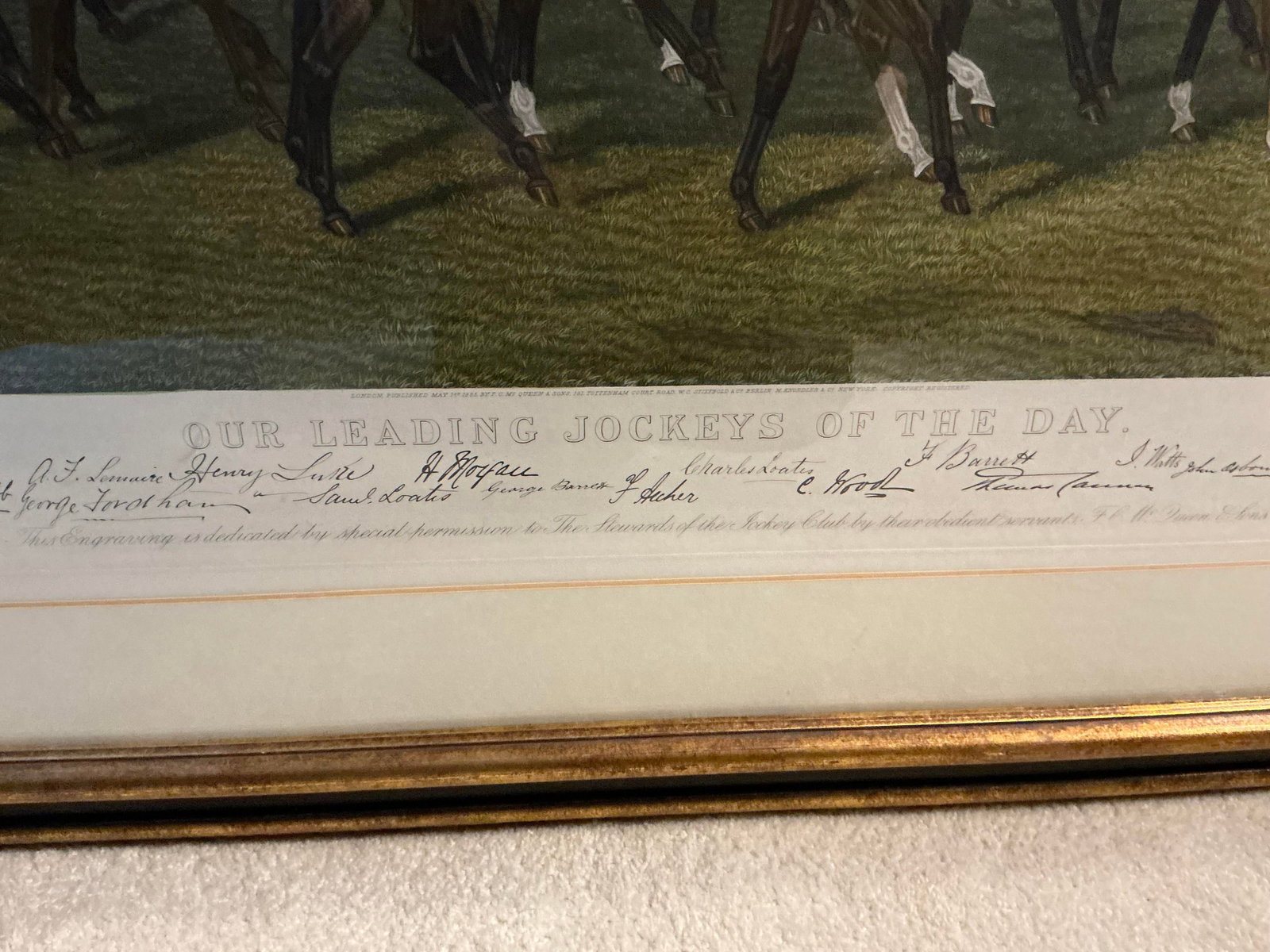1950s Our Leading Jockeys of the Day Lithograph - 6