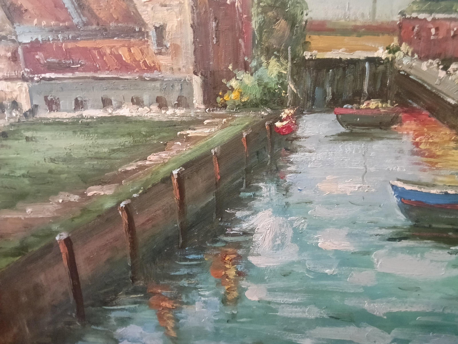 1920s J. Albers Original Impressionist Painting - 6