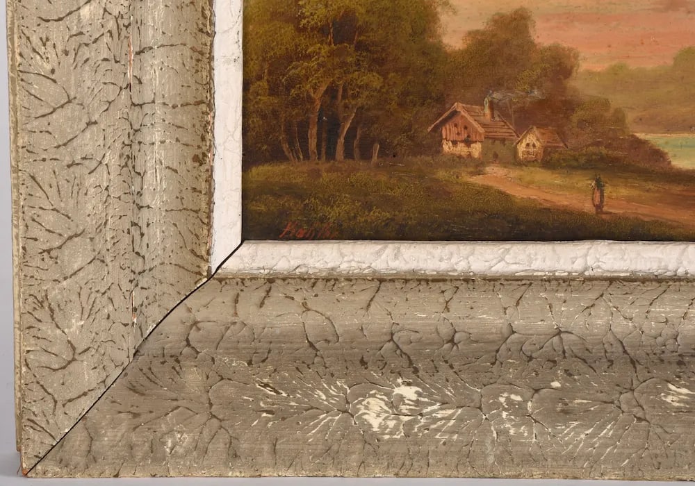 Early 20th Century Oil Painting on Panel Landscape - 5