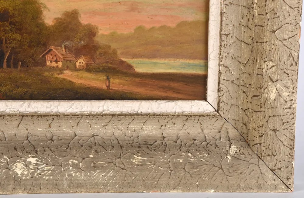Early 20th Century Oil Painting on Panel Landscape - 6