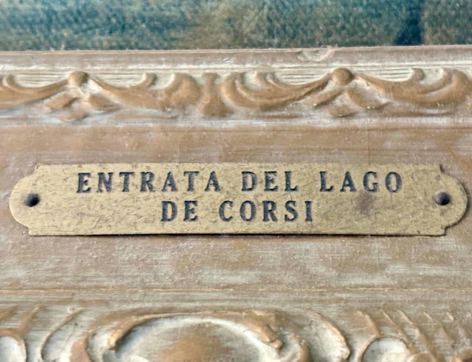 Vintage Print of Nicolas De Corsi's Painting Titled "L'Entrata Del Lago or Entrata Del Lago (Entranc - 2