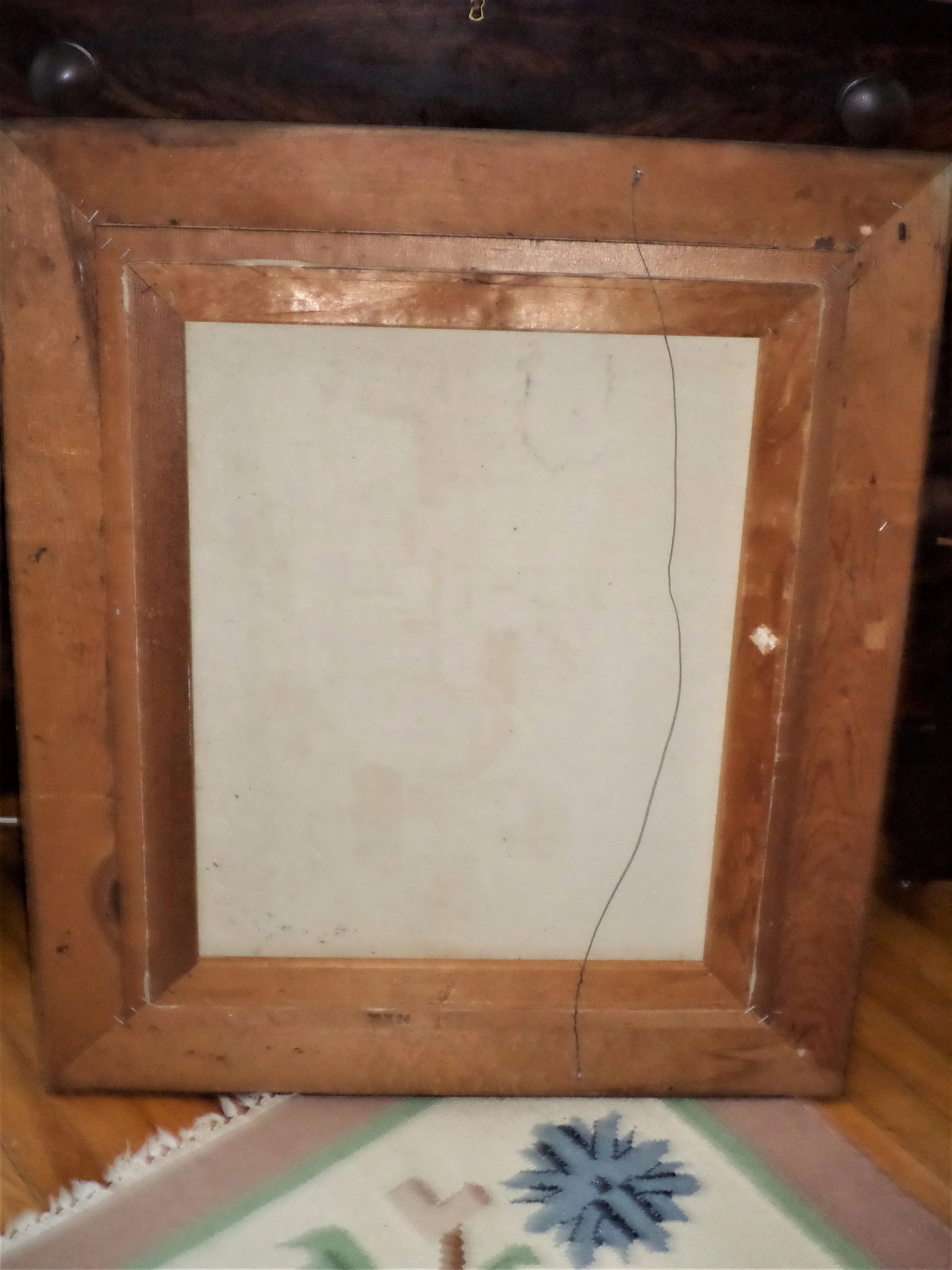 Mid 20th Century Barn Scene Oil Painting, Framed - 7