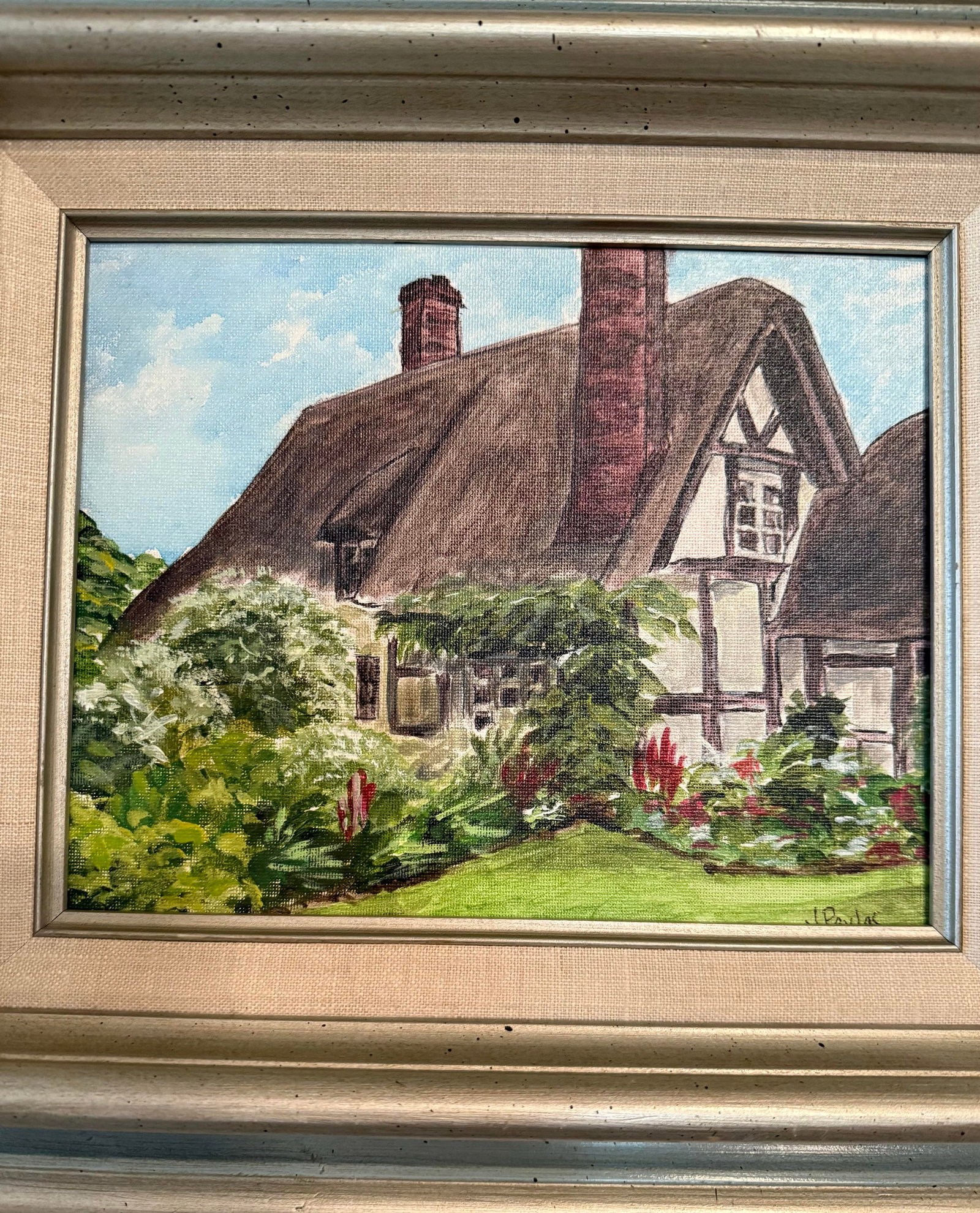 English Cottage Painting by Jill Pavlas - 2