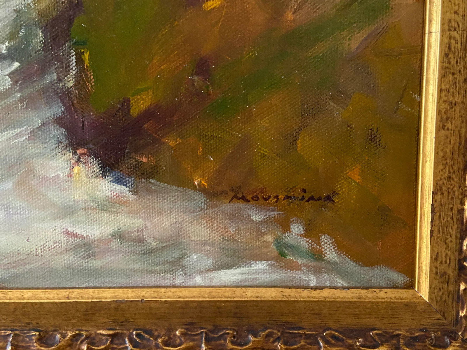 Contemporary Original Plein Air Rural Missouri Landscape Oil Painting by Marina Movshina, Framed - 2
