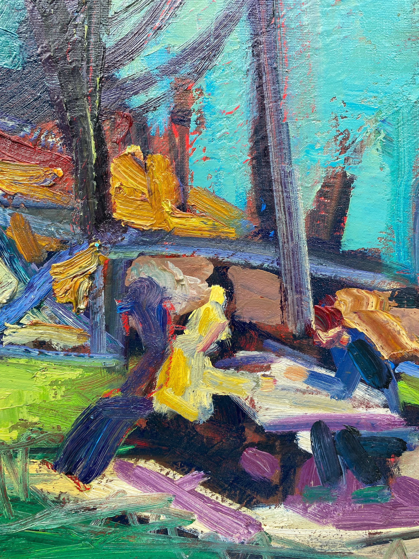 Contemporary Northern California Plein Air Landscape Painting by James Hartman - 2