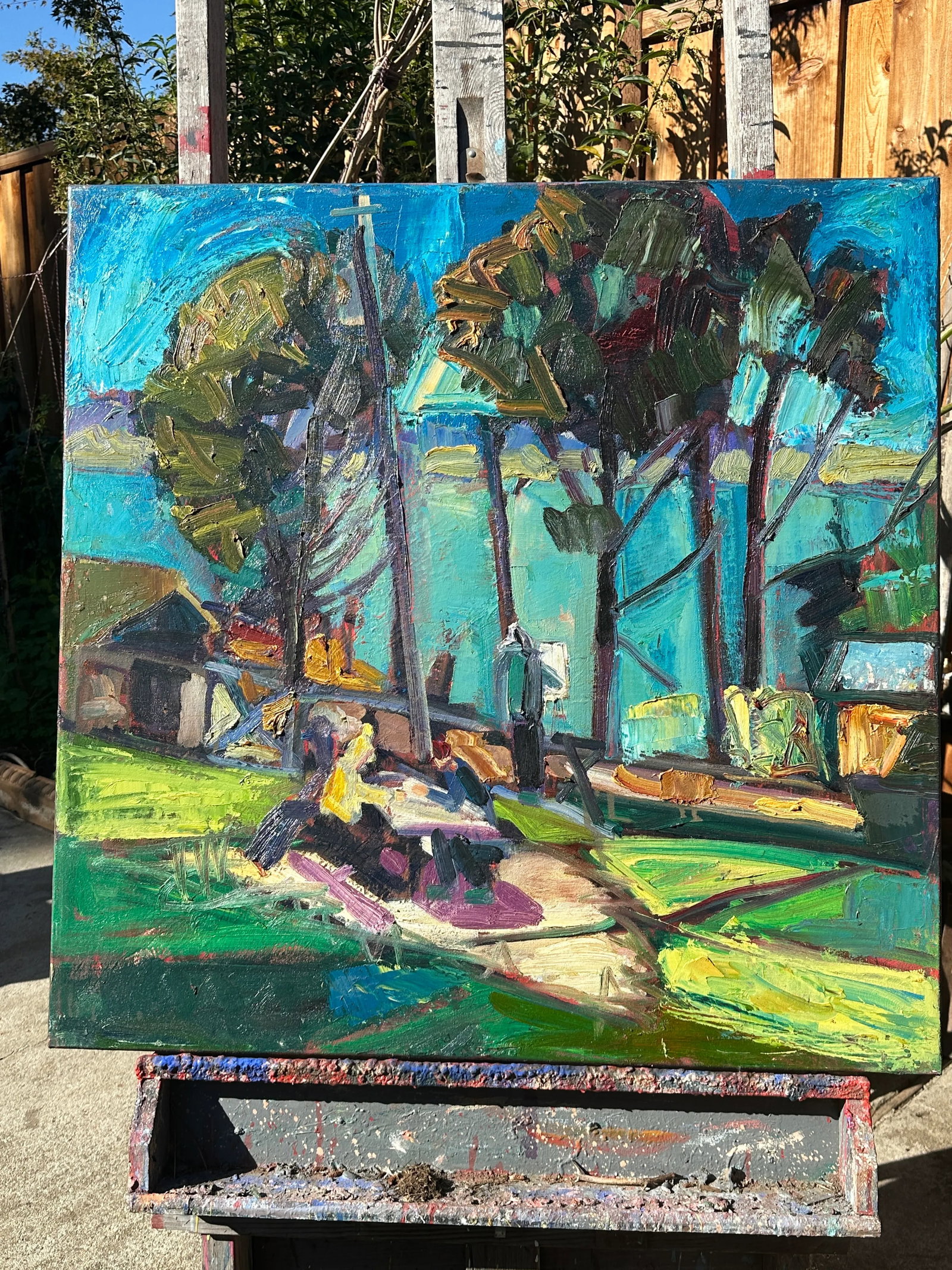Contemporary Northern California Plein Air Landscape Painting by James Hartman - 4