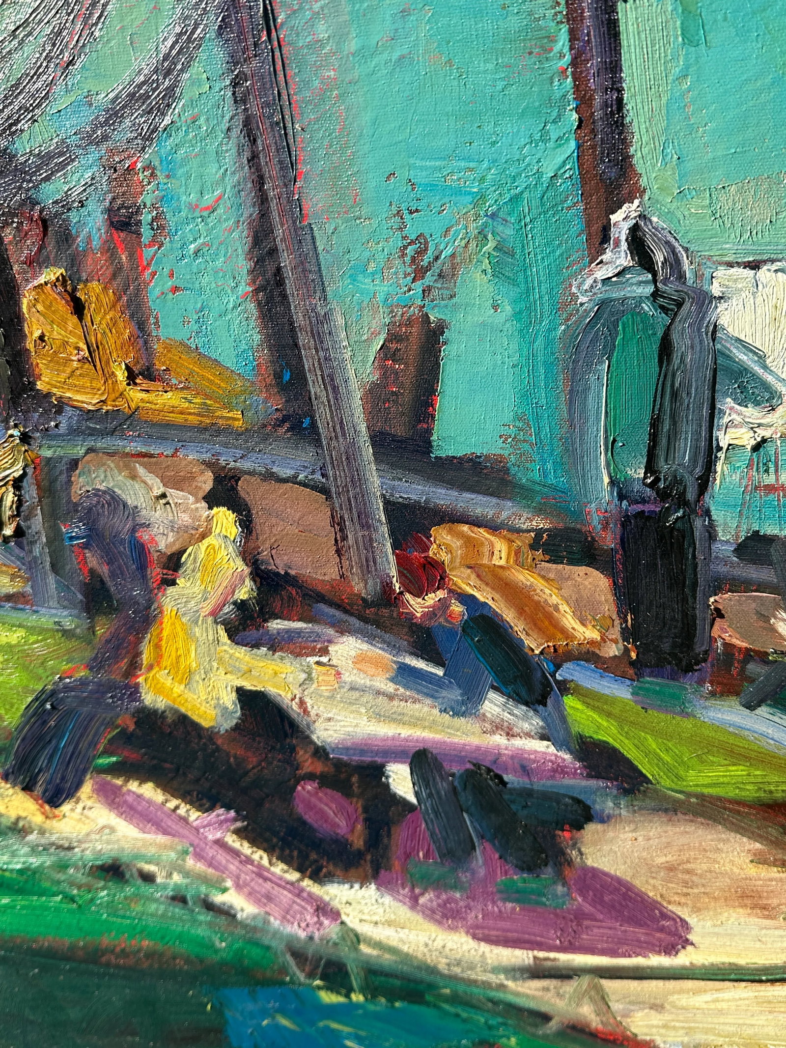Contemporary Northern California Plein Air Landscape Painting by James Hartman - 7