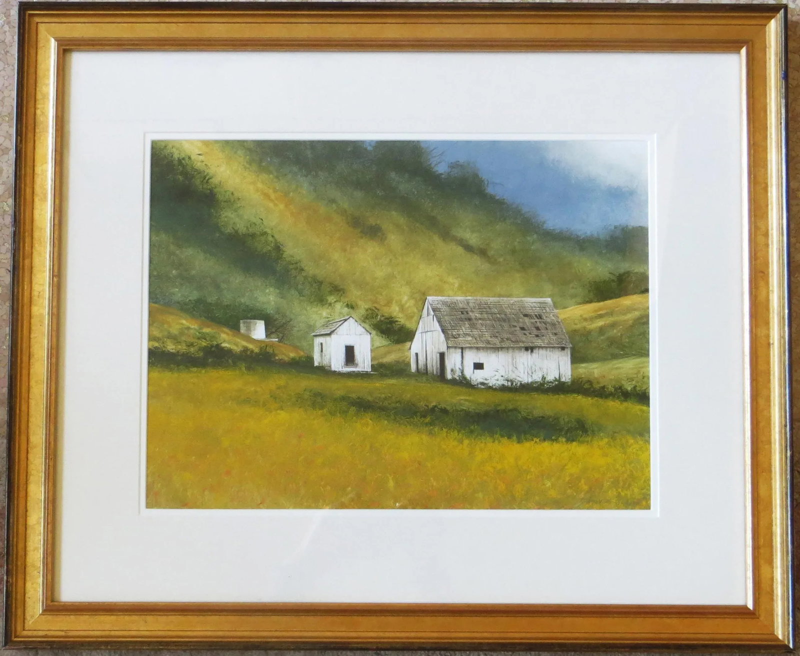1990s "Rural Relics" Miguel Dominguez Watercolor Painting, Framed - 10