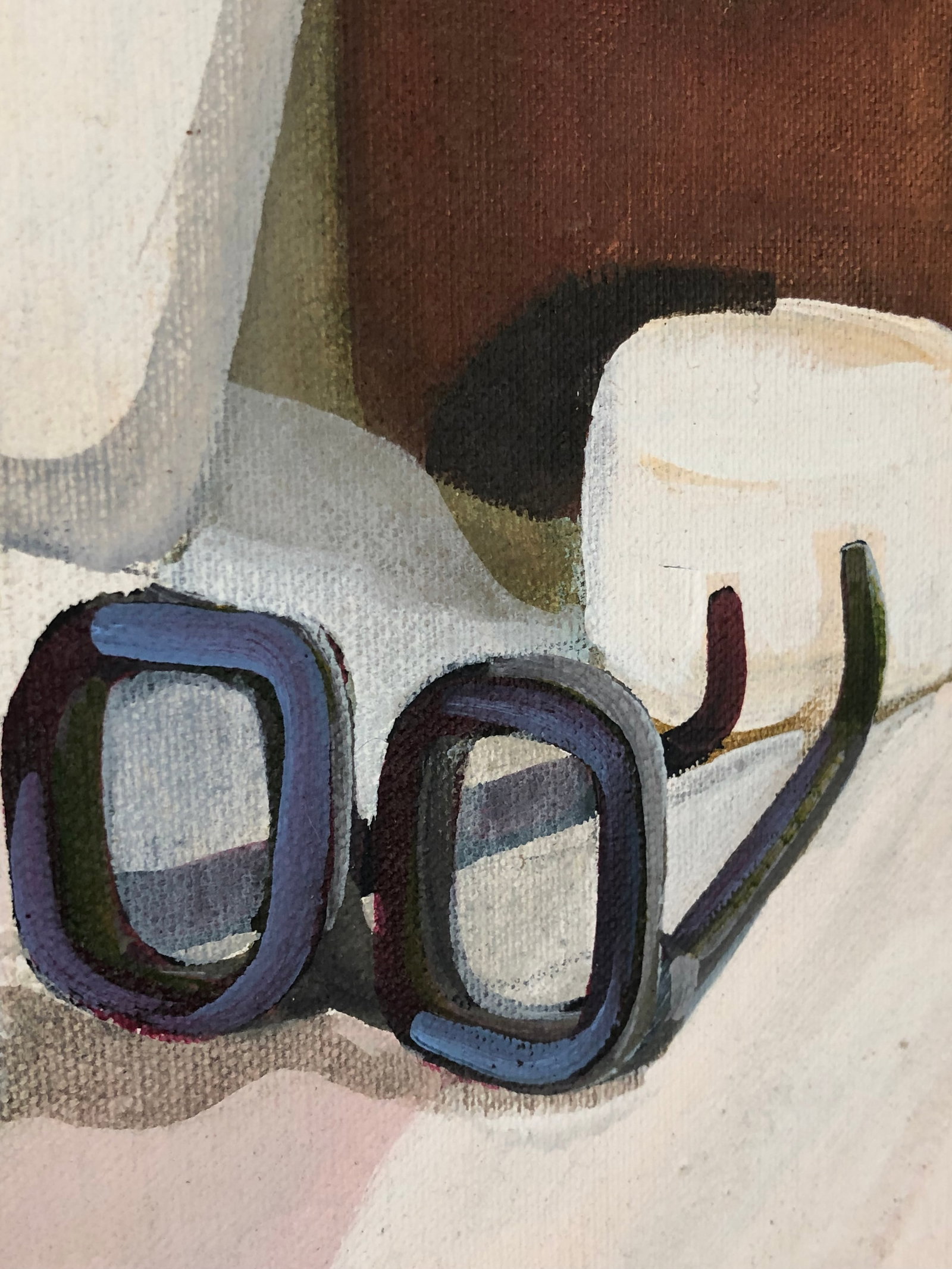 Large Mid 20th Century Original Window View With Still Life Painting by Ellen Lanyon - 5