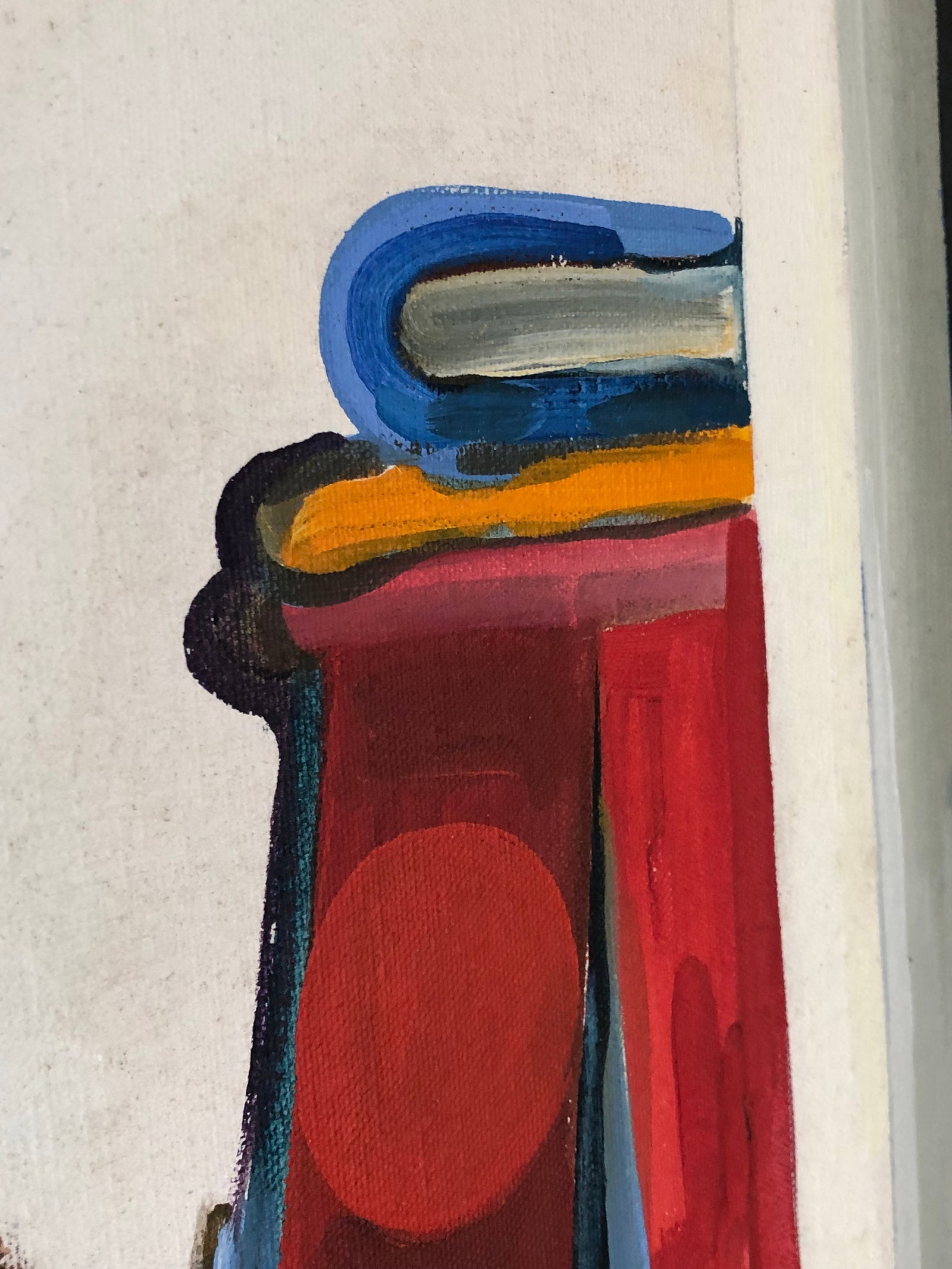 Large Mid 20th Century Original Window View With Still Life Painting by Ellen Lanyon - 7