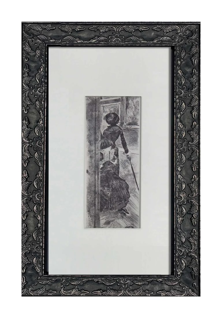 Edgar Degas Limited Edition Lithograph ~ "Au Louvre...Mary Cassatt" - 4