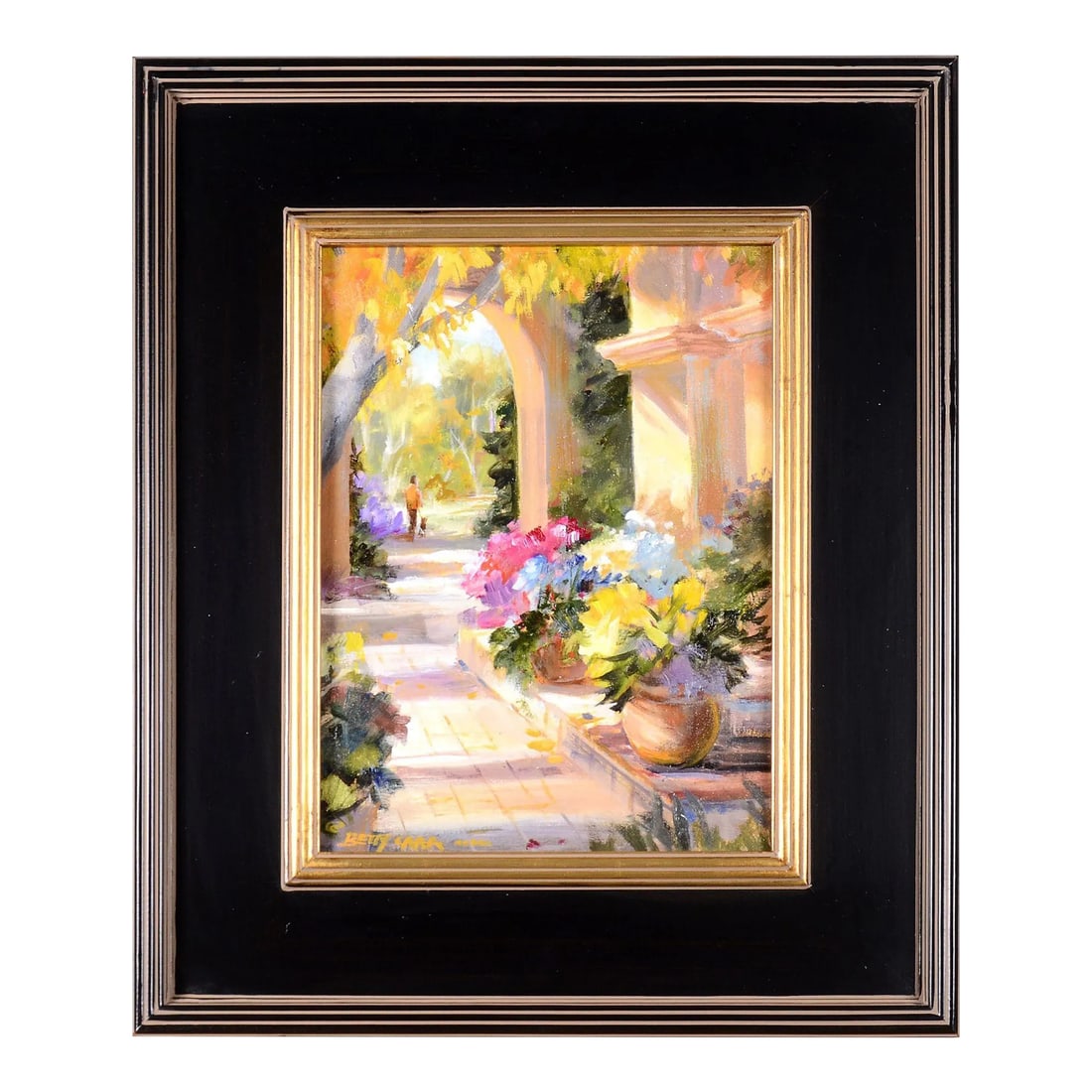Betty Carr Colorful Stroll Oil Painting on Board (1 of 6)