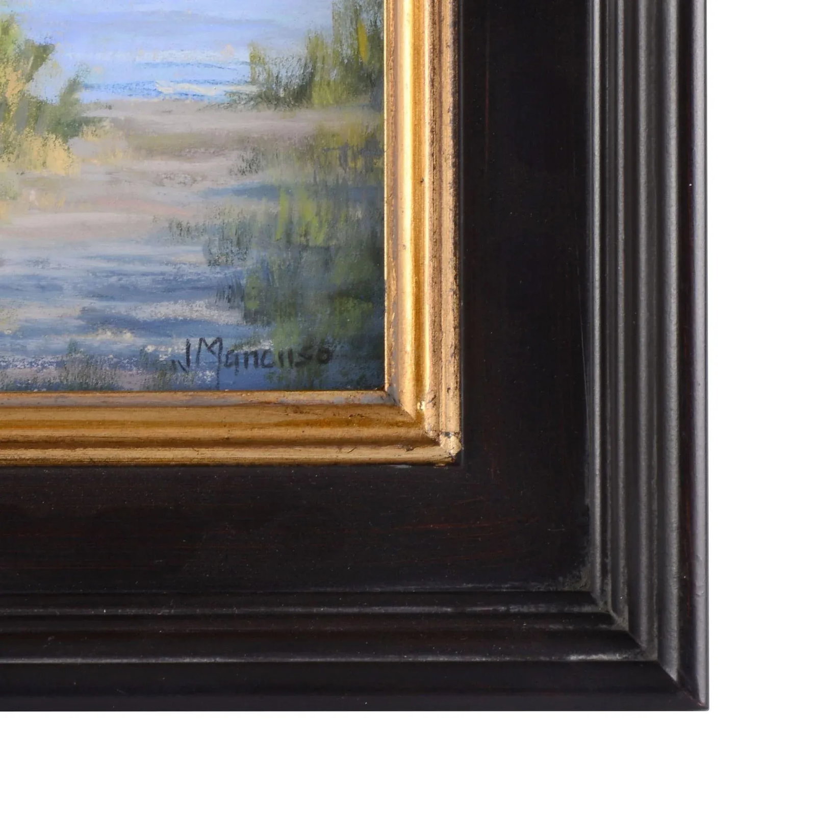 Joe Mancuso "Summer at the Lake Study" Pastel Painting - 3
