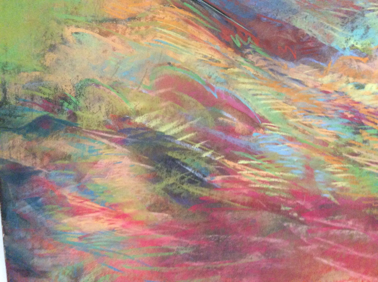 1970s Robert Domin Abstract Landscape Pastel Drawing - 6