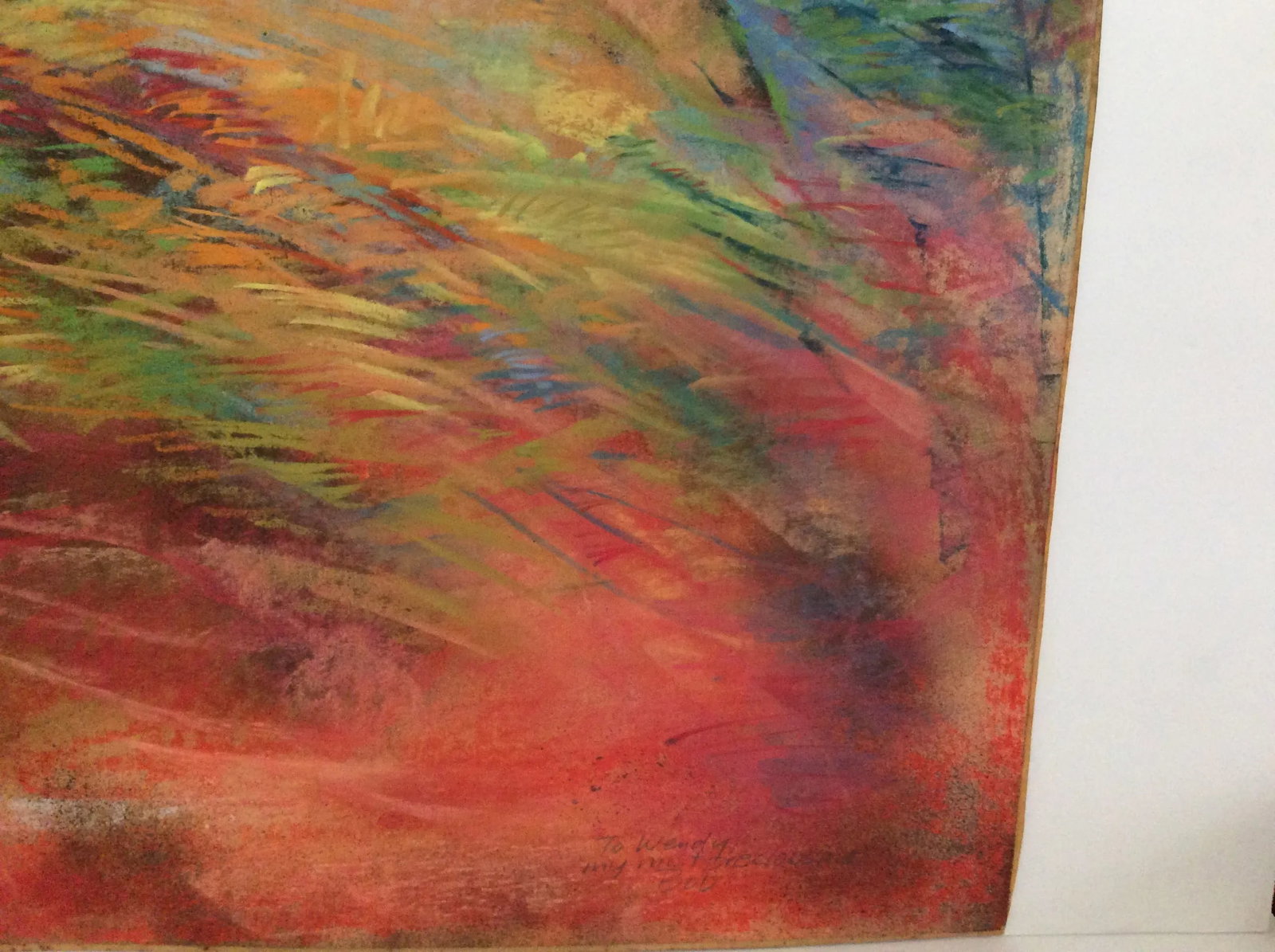 1970s Robert Domin Abstract Landscape Pastel Drawing - 7