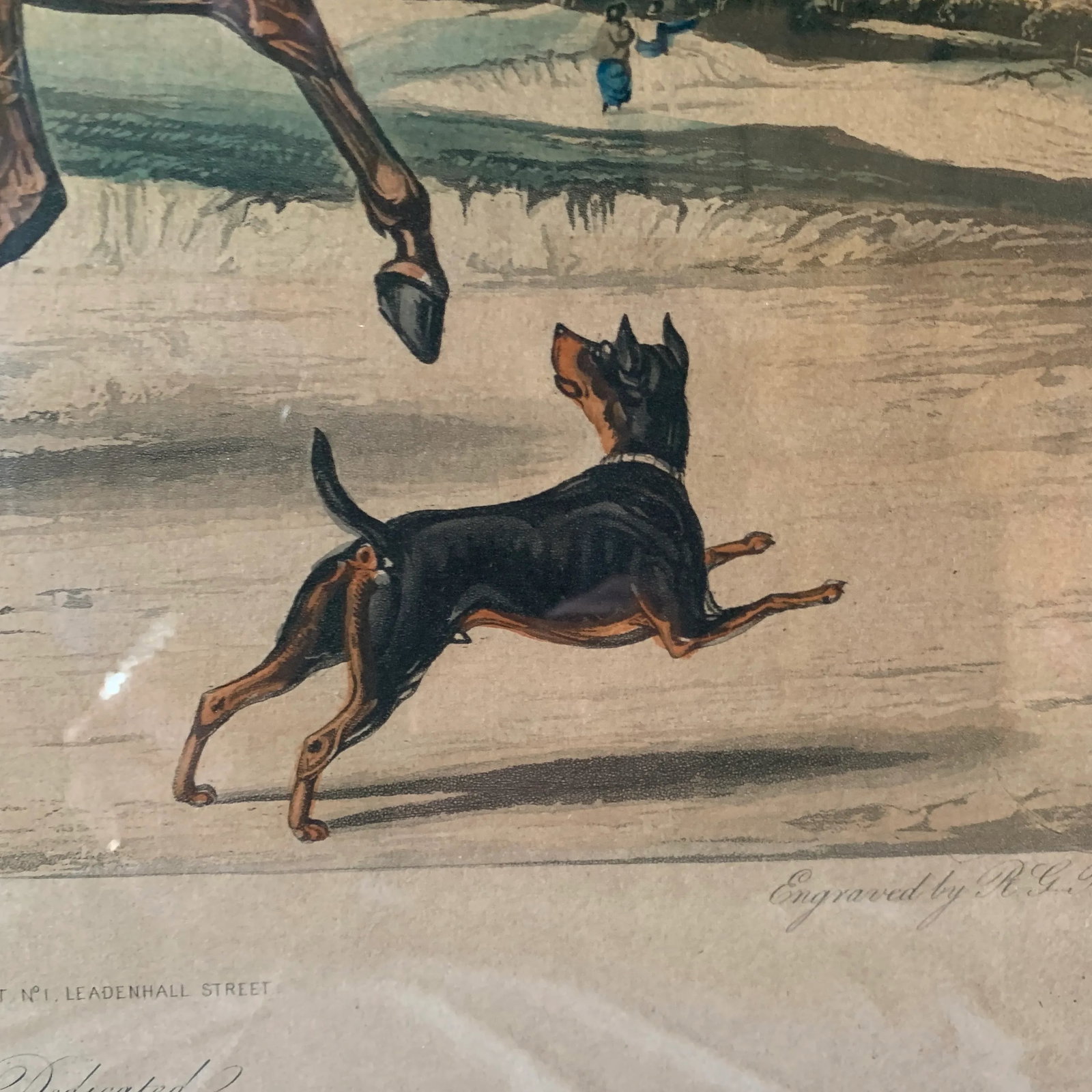 Early 19th Century Hand Coloured English Lithograph - 4