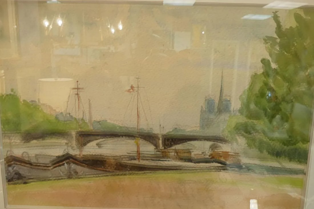 French Seaside Watercolor Painting - 3
