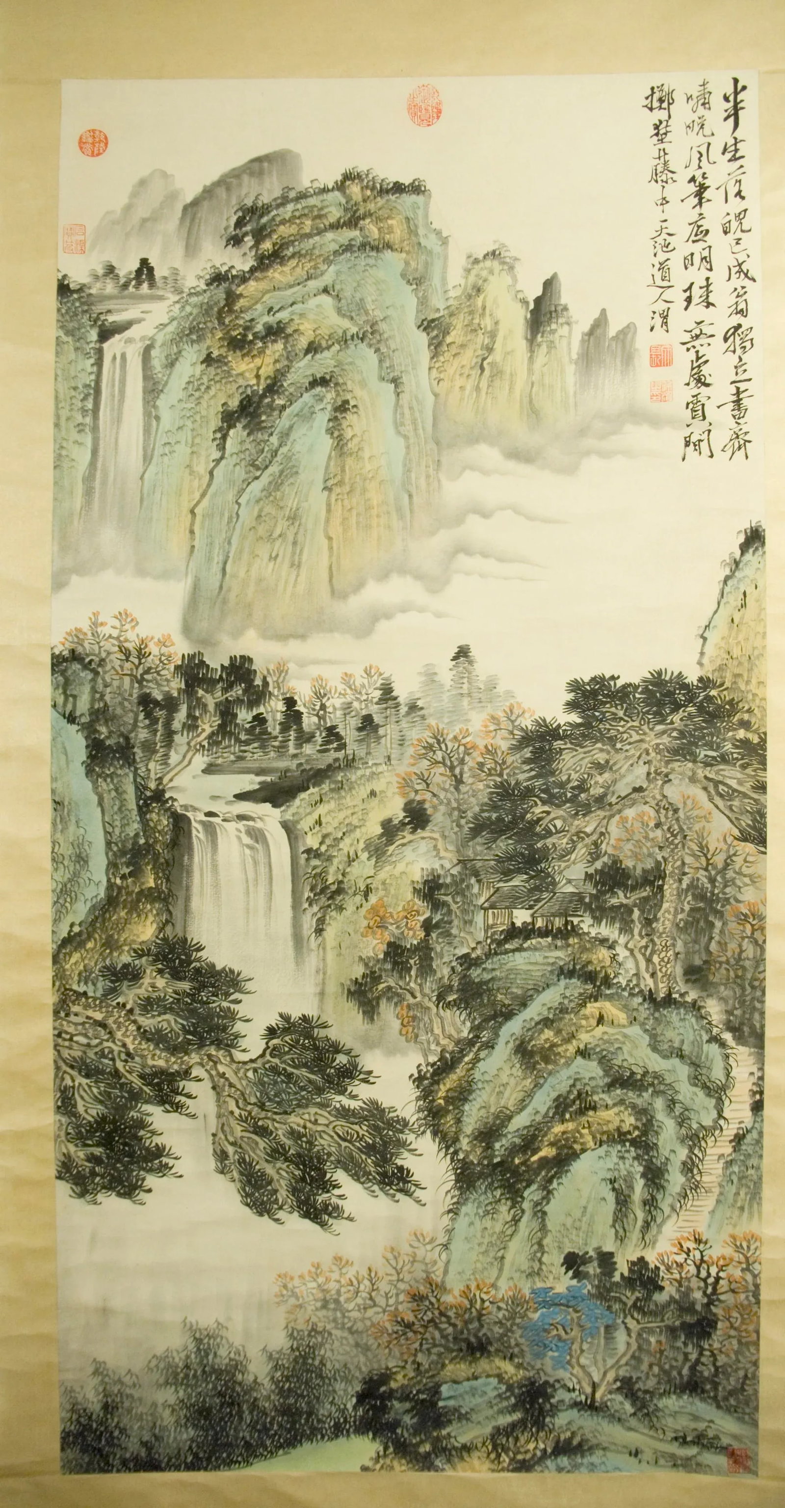 Early 20th Century Chinese Landscape Scroll - 2