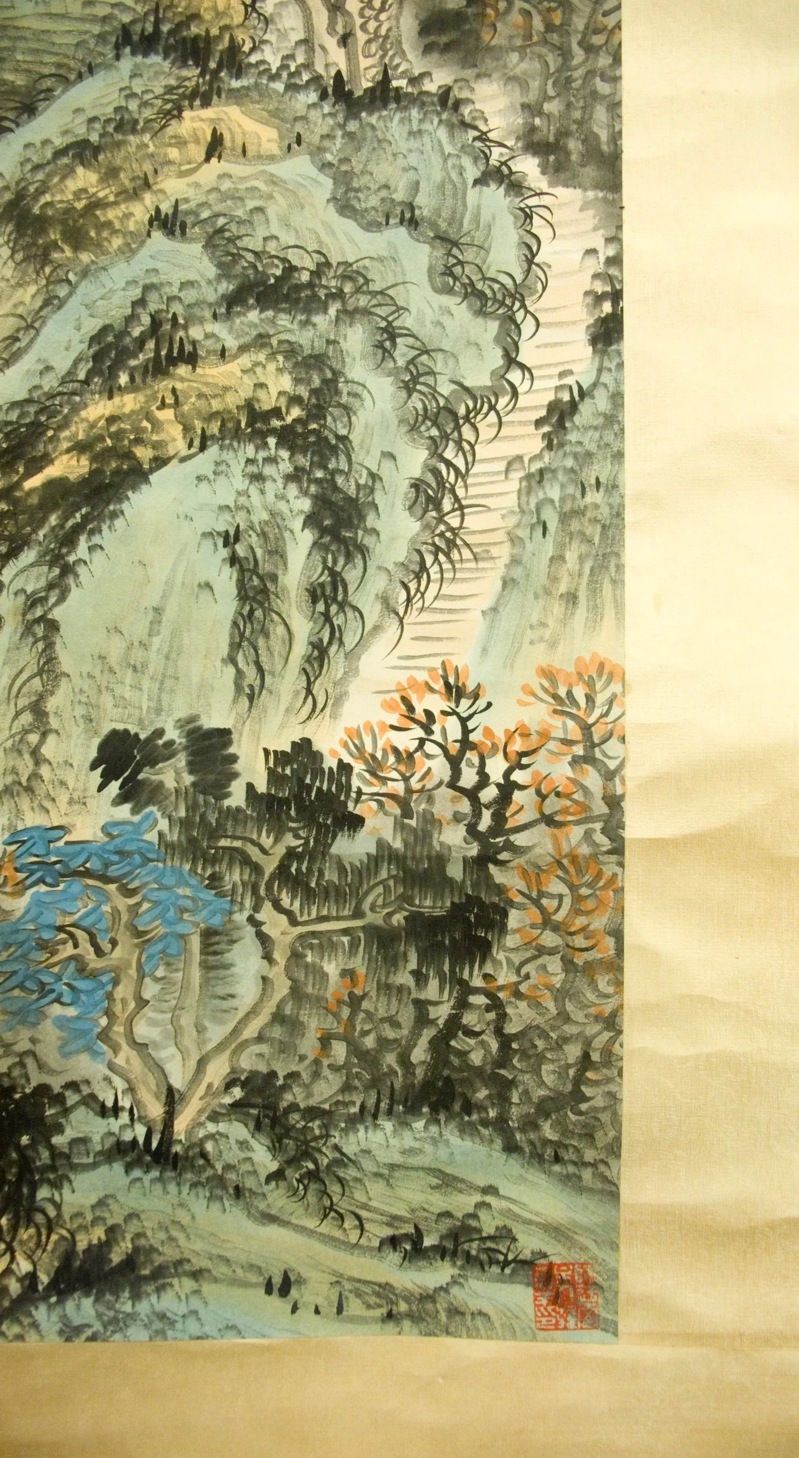 Early 20th Century Chinese Landscape Scroll - 7