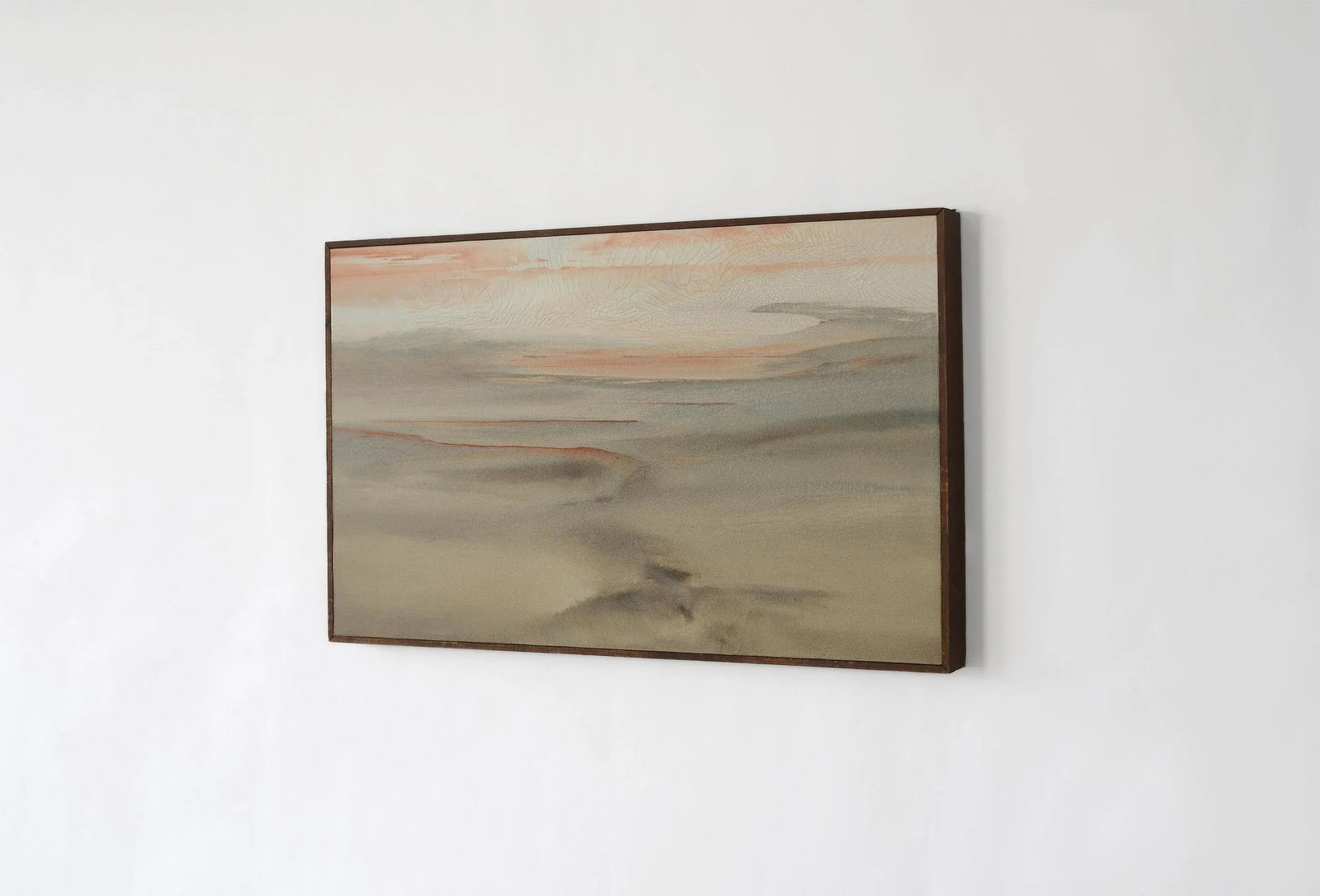 Vintage Bruce Chisolm Abstract Atmospheric Landscape Beach Painting, Framed - 4