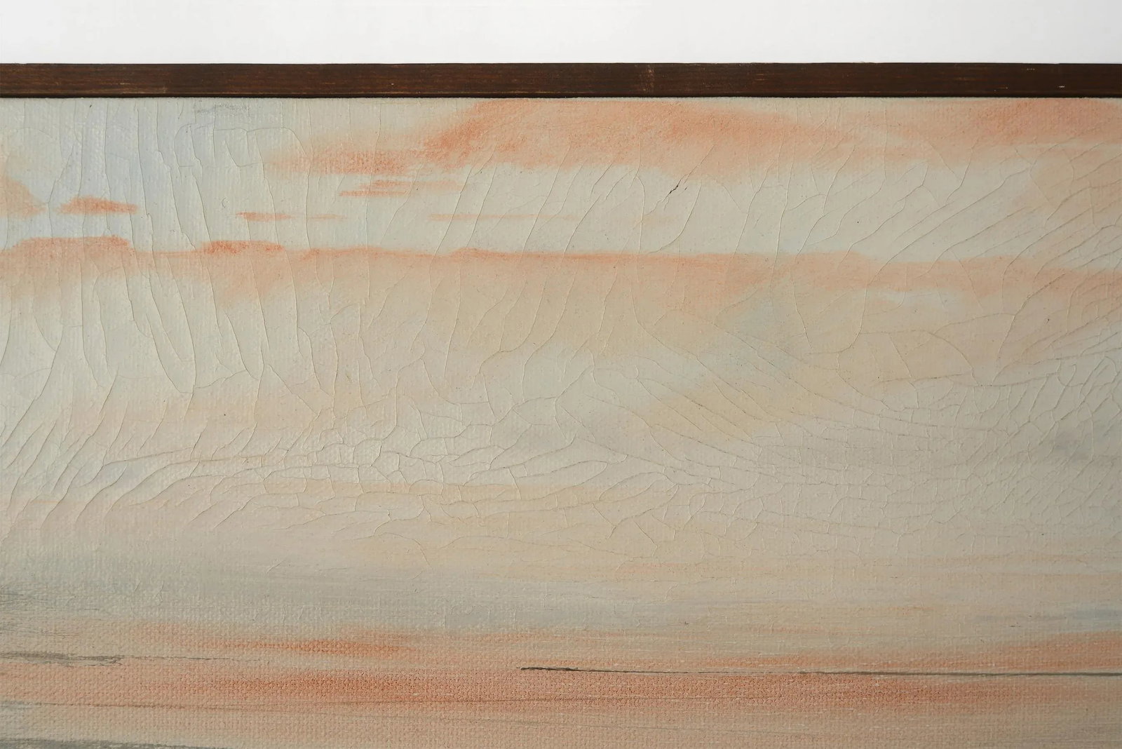 Vintage Bruce Chisolm Abstract Atmospheric Landscape Beach Painting, Framed - 9