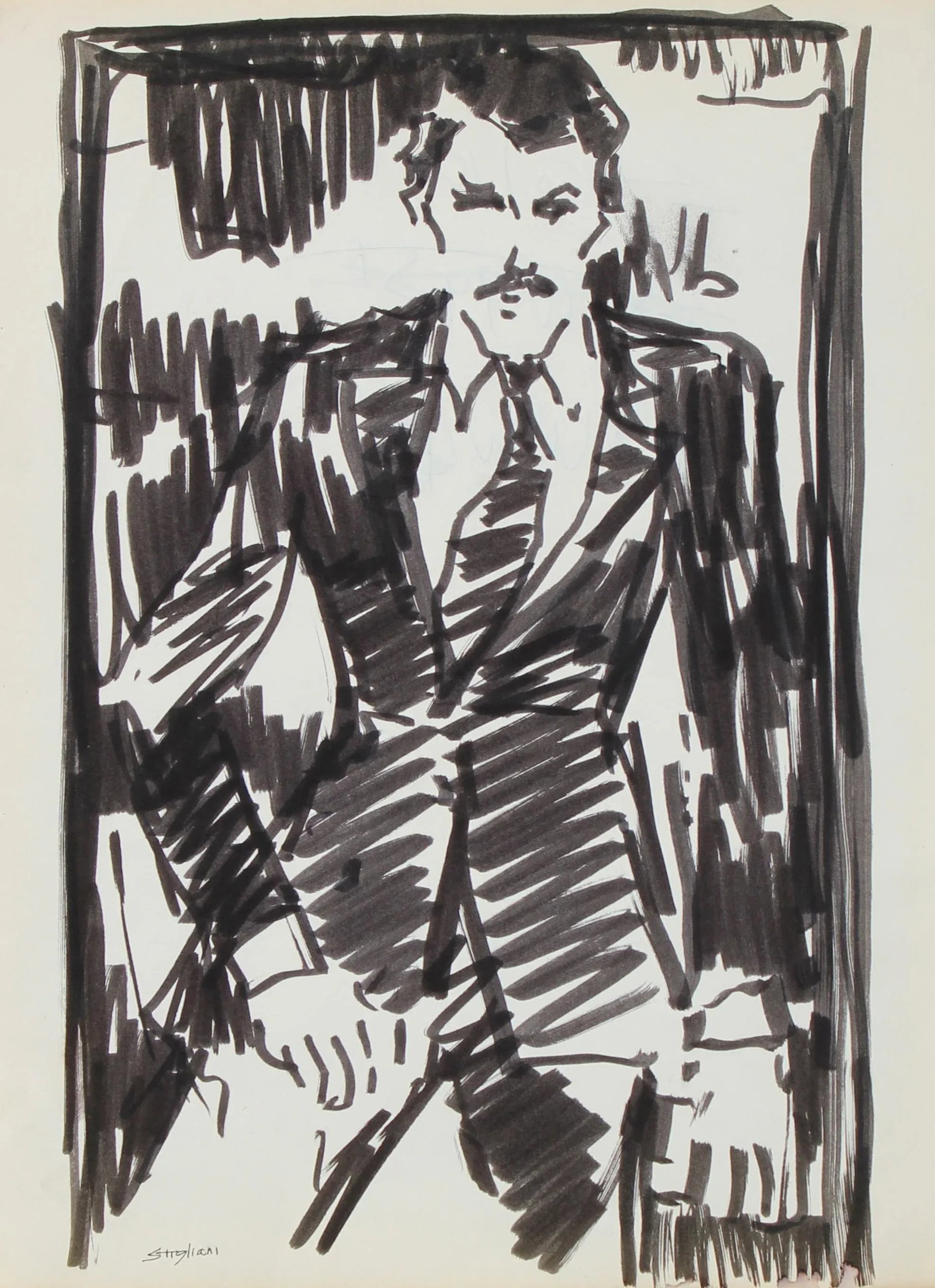 Man in a Suit 20th Century Ink - 3