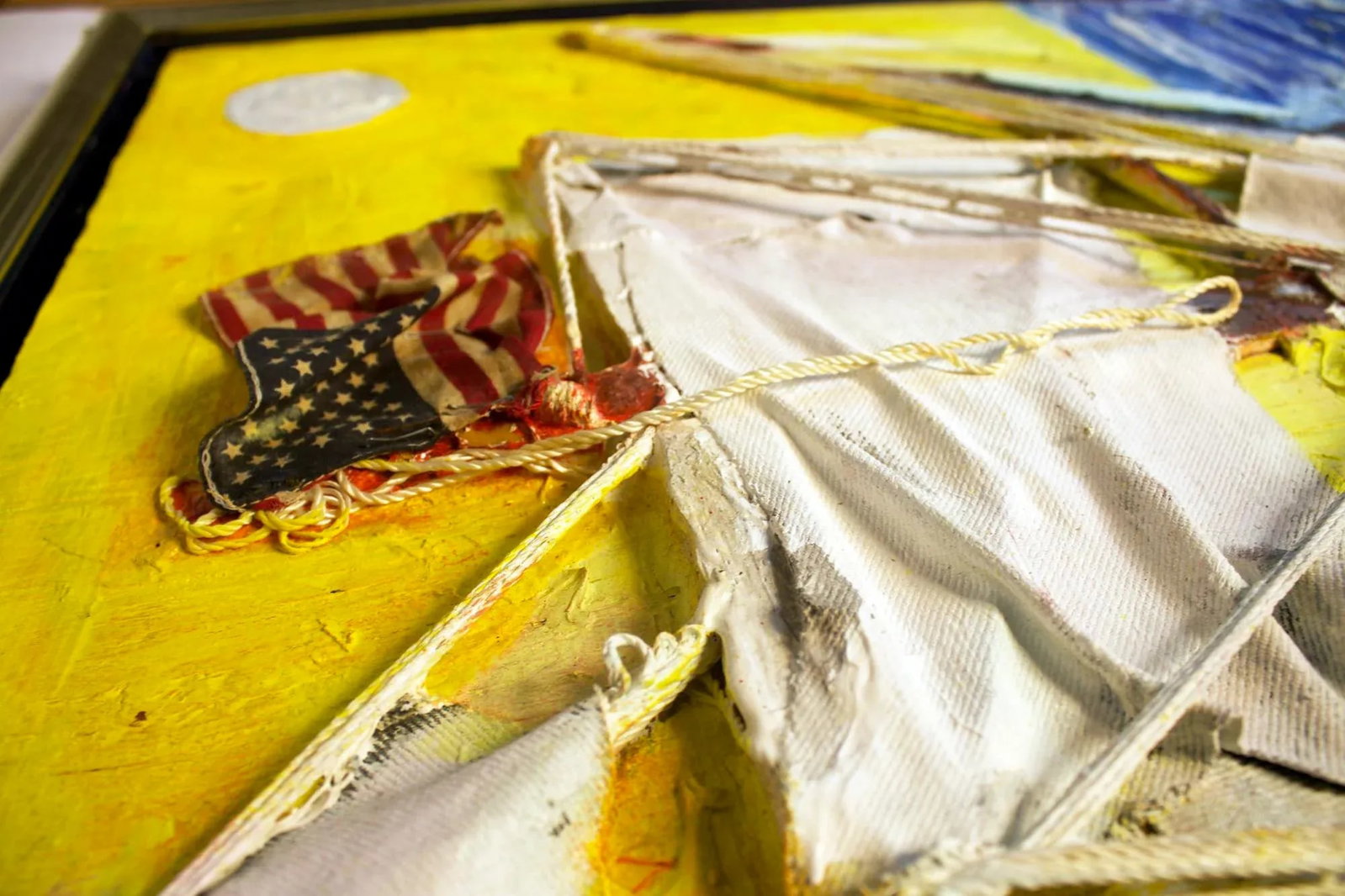Contemporary Mixed Media Art of an American Clipper Ship - 5