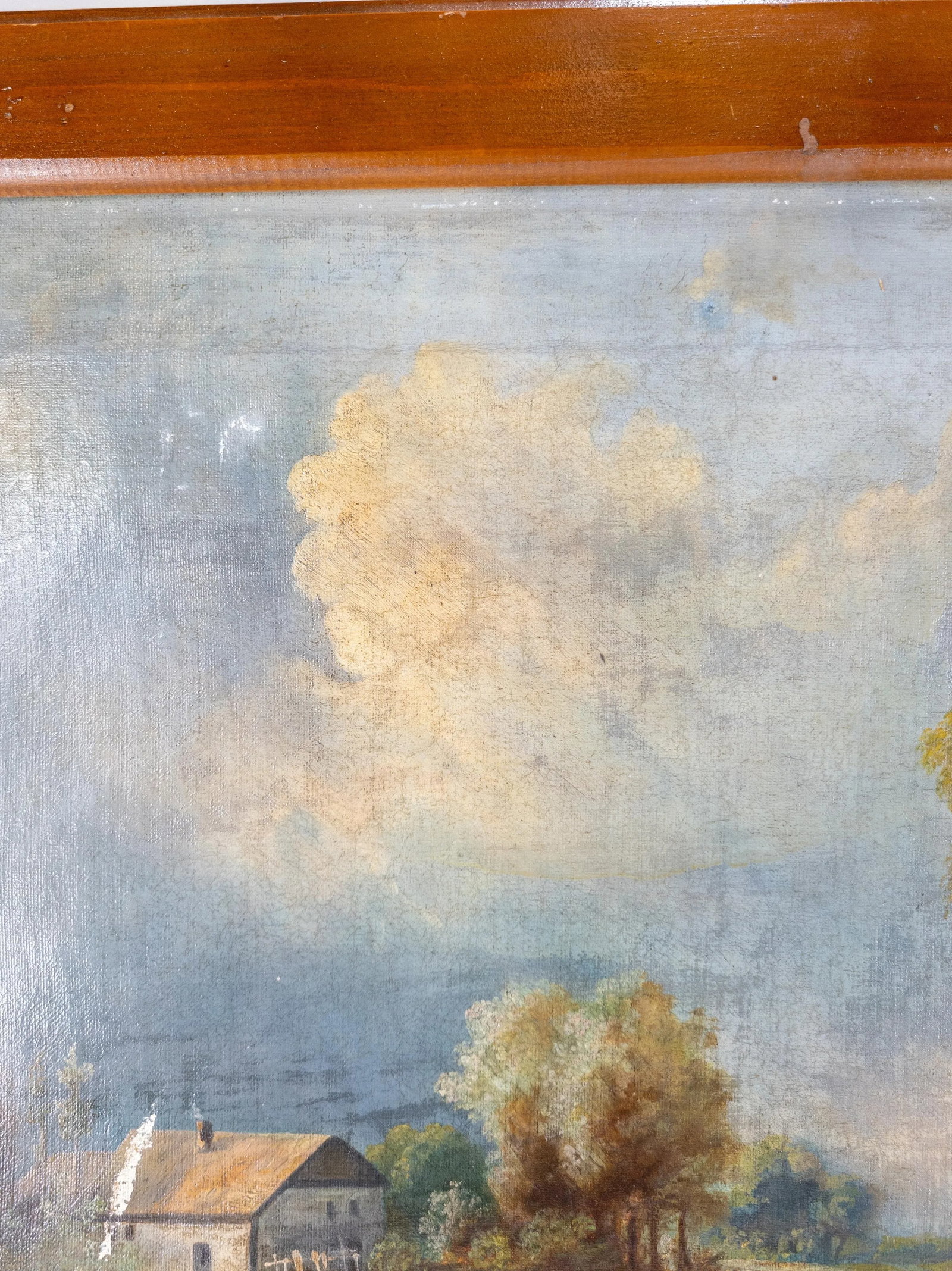 Continental European Landscape Fishing Scene Painting - 8