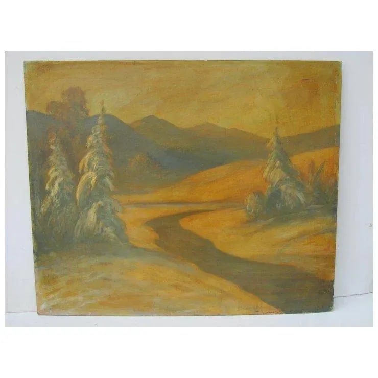 Dave Sterling Painting Of Trees And Mountains - 2