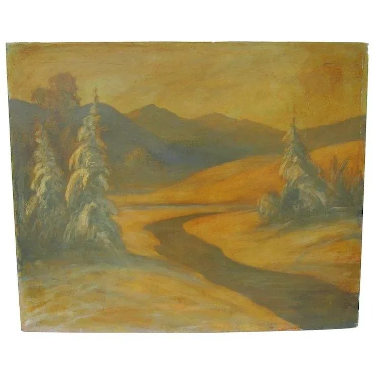 Dave Sterling Painting Of Trees And Mountains - 8