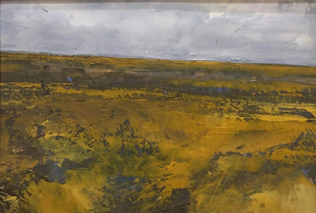 Late 20th Century Impressionist Landscape Painting by Olaf Runge: When I first saw this gem of a painting, I thought it was a photograph. Then I looked at it very closely to find that close up, it has the look of an abstract painting! I just don't know how artists