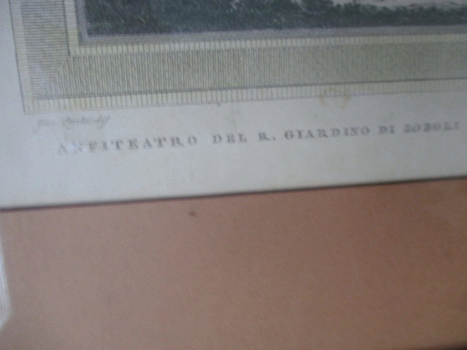 Guiseppe Zocchi 1767 Hand Colored Engraving "Anphiteatre Du R Jardin De Boboli" - 3