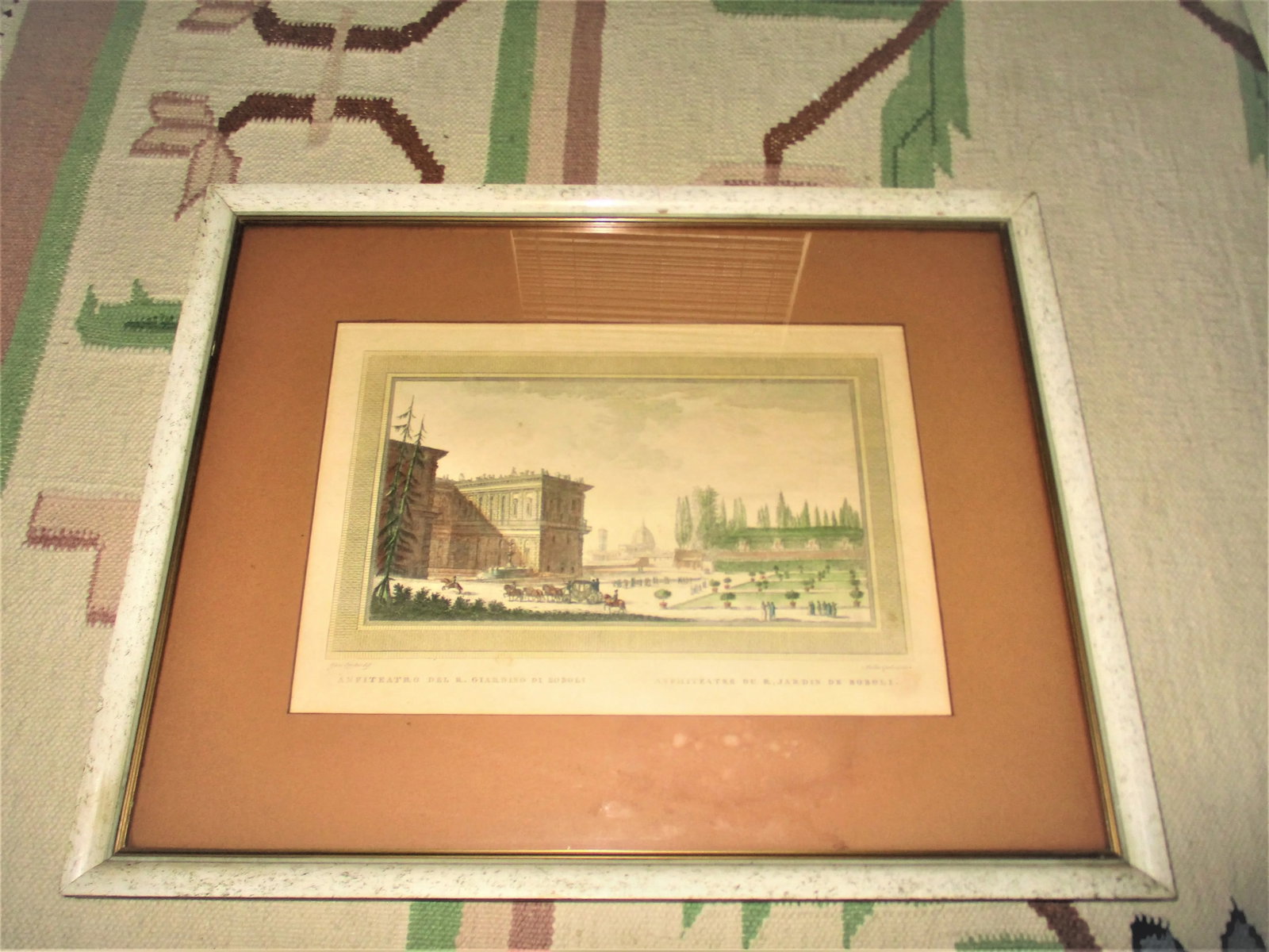 Guiseppe Zocchi 1767 Hand Colored Engraving "Anphiteatre Du R Jardin De Boboli" - 5
