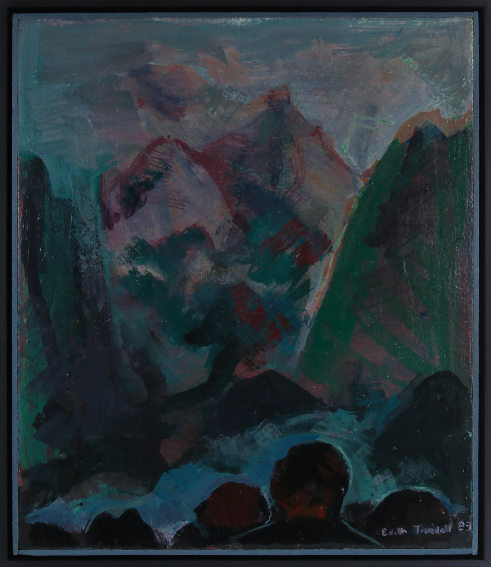 "View From Scenic Point" 1983 Oil - 3