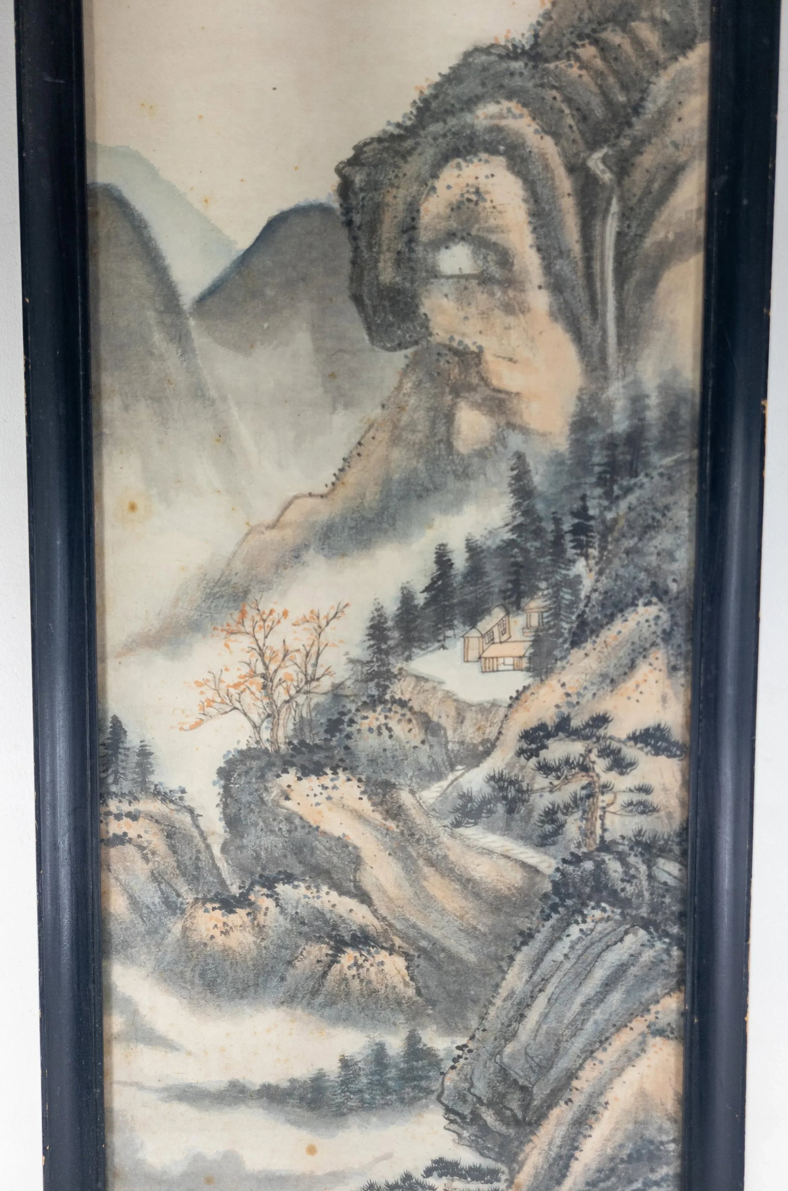 Early 20th Century Fine Chinese Watercolor Landscape Scroll Painting - 3