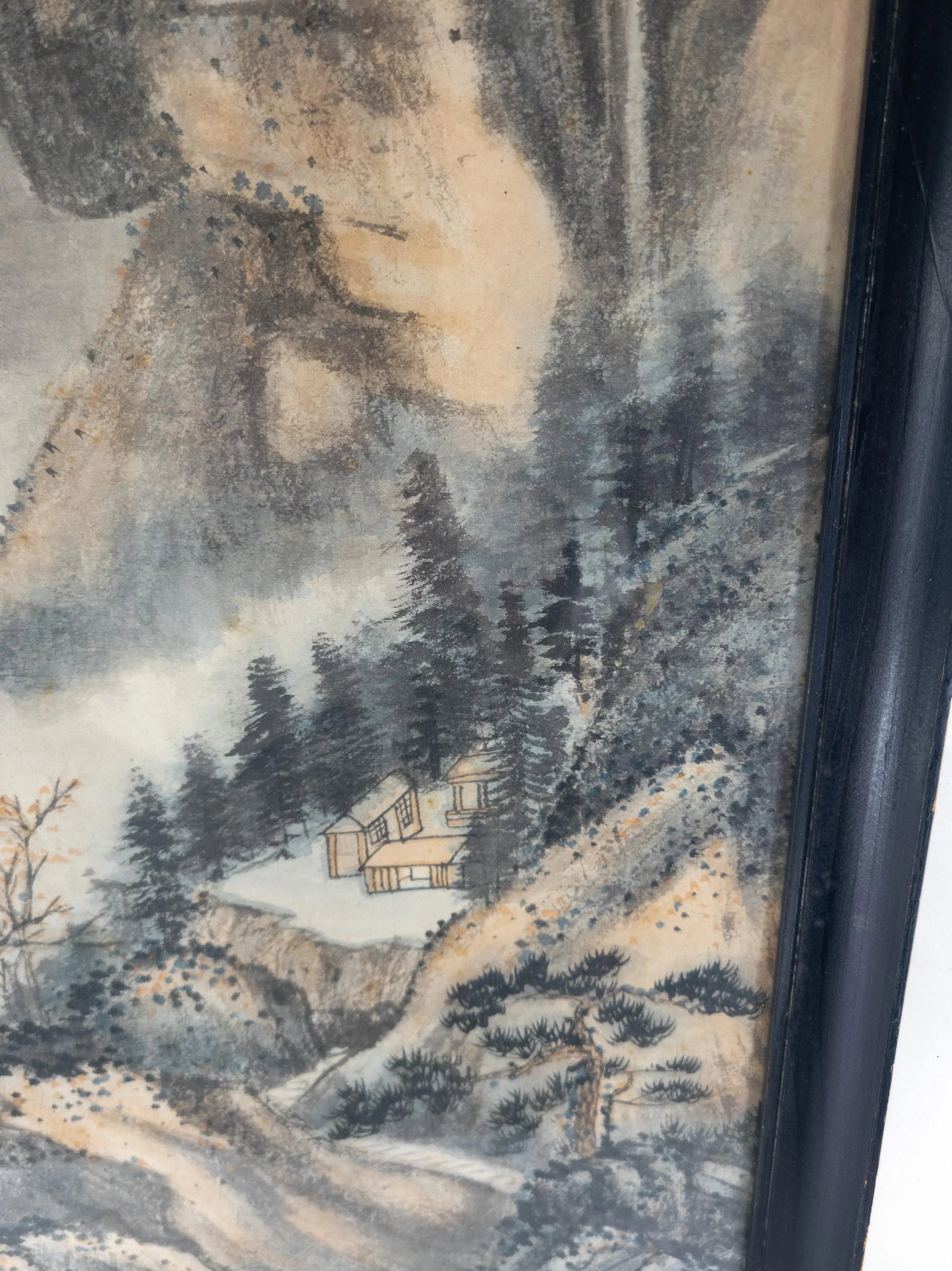 Early 20th Century Fine Chinese Watercolor Landscape Scroll Painting - 8