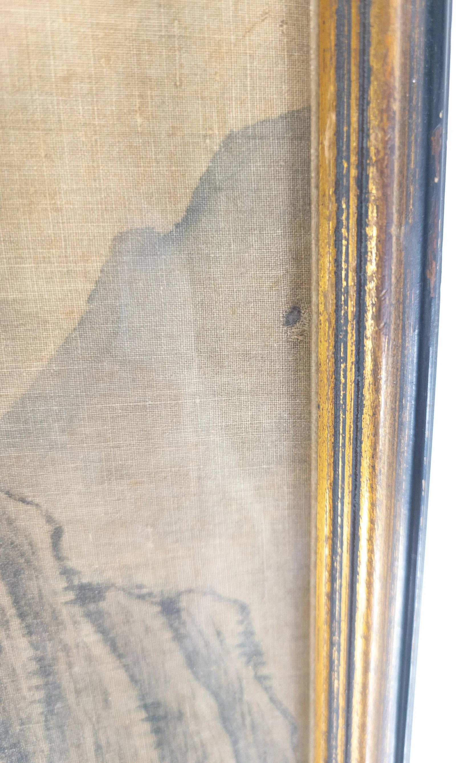 19th Century or Earlier Classical Chinese Watercolor Silk Scroll Landscape Painting - 11