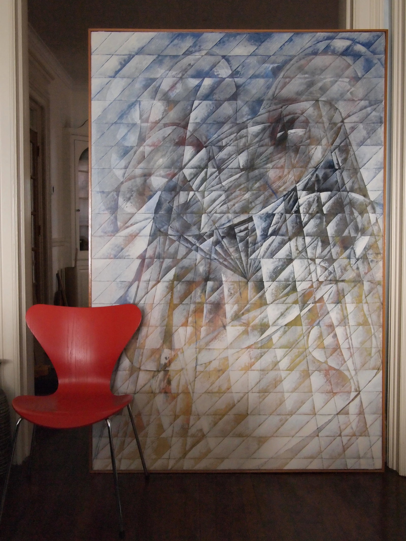 1985 Original Abstract Expressionist Shichiro Enjoji Abstract Expressionist Acrylic Painting on Canv - 2